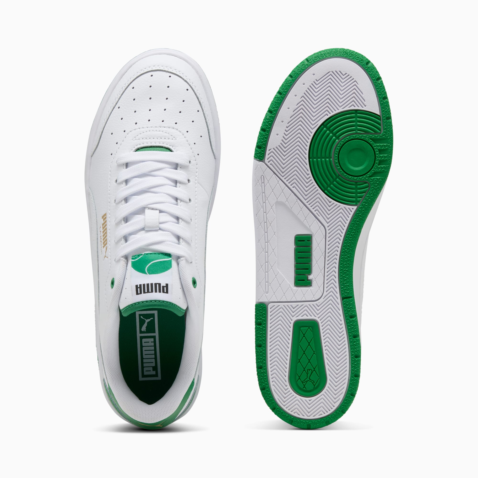 CA Match Sneakers - PUMA White-Archive Green
