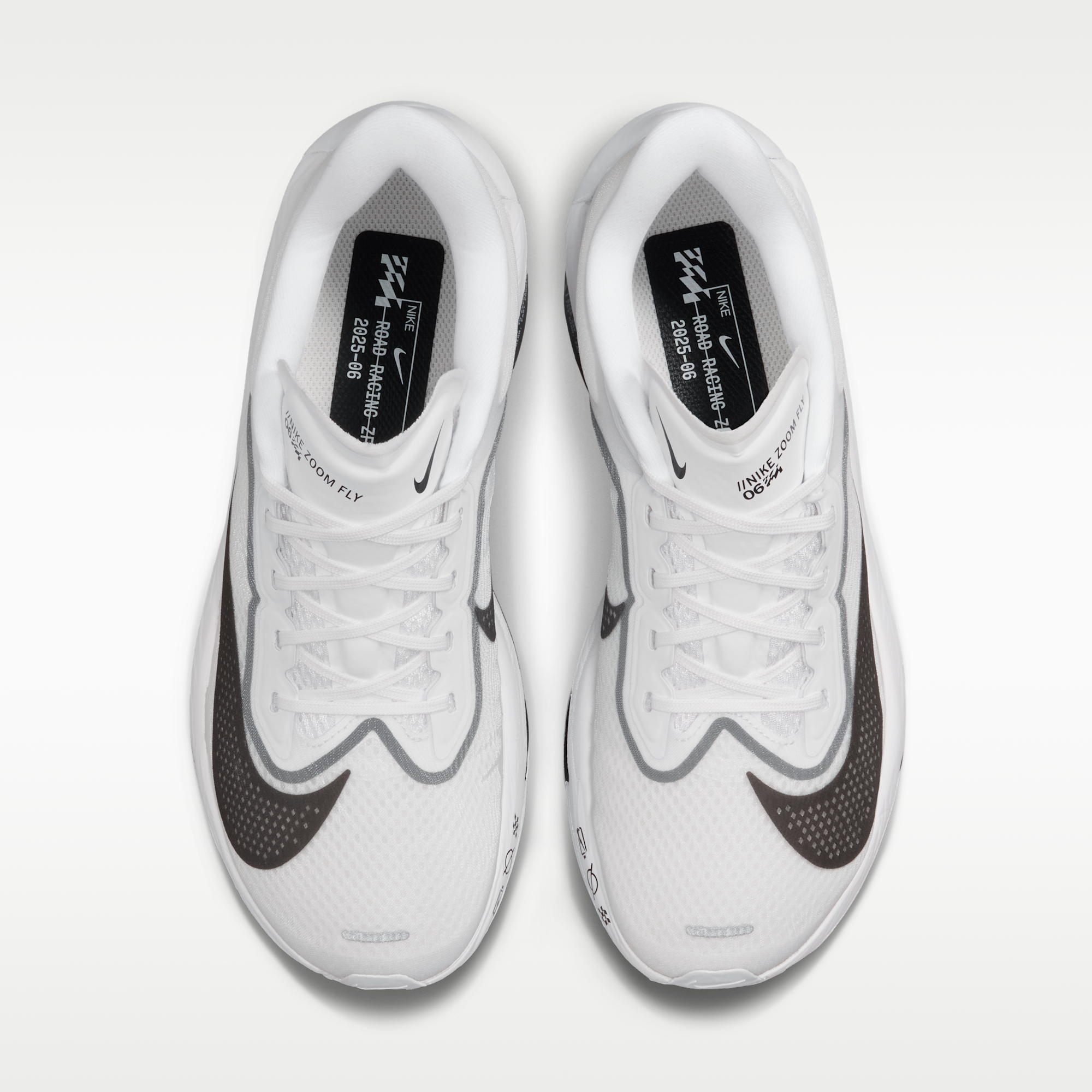 Nike Zoom Fly 6 - Λευκό/Smoke Grey/Metallic Silver/Μαύρο - 4