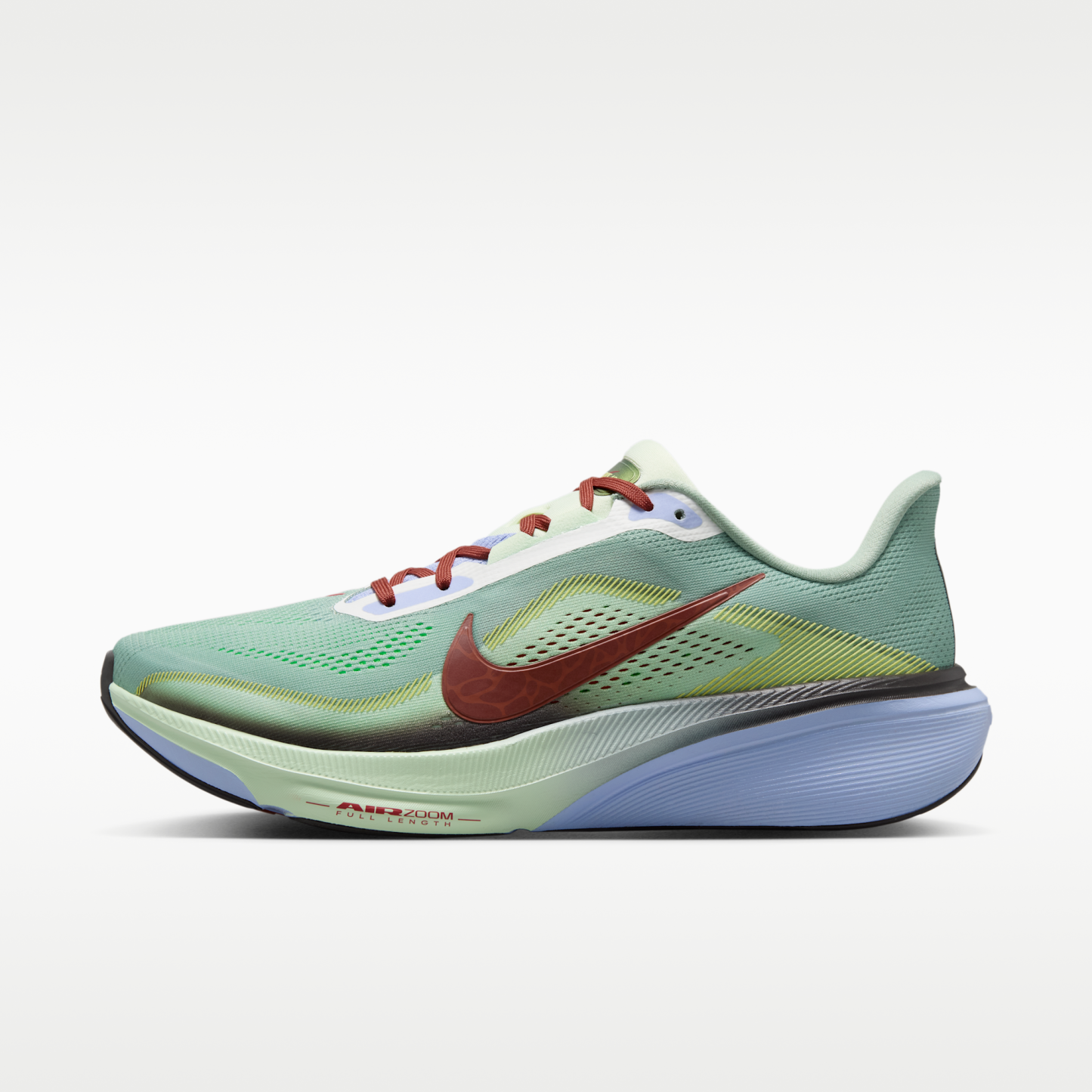 Nike Pegasus 42 - Steam/Frosted Spruce/Purple Fade/Rugged Orange - 1