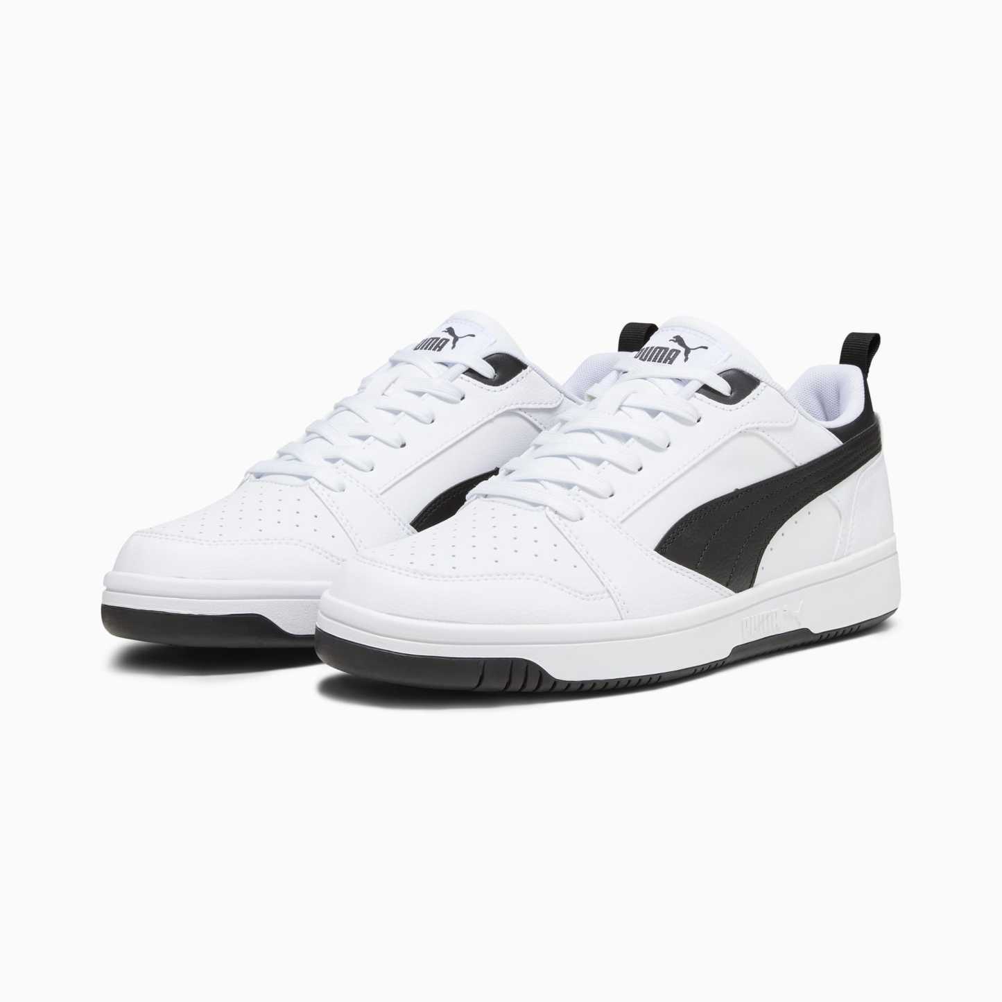 Rebound V6 Low Sneakers - PUMA White-PUMA Black-PUMA Black