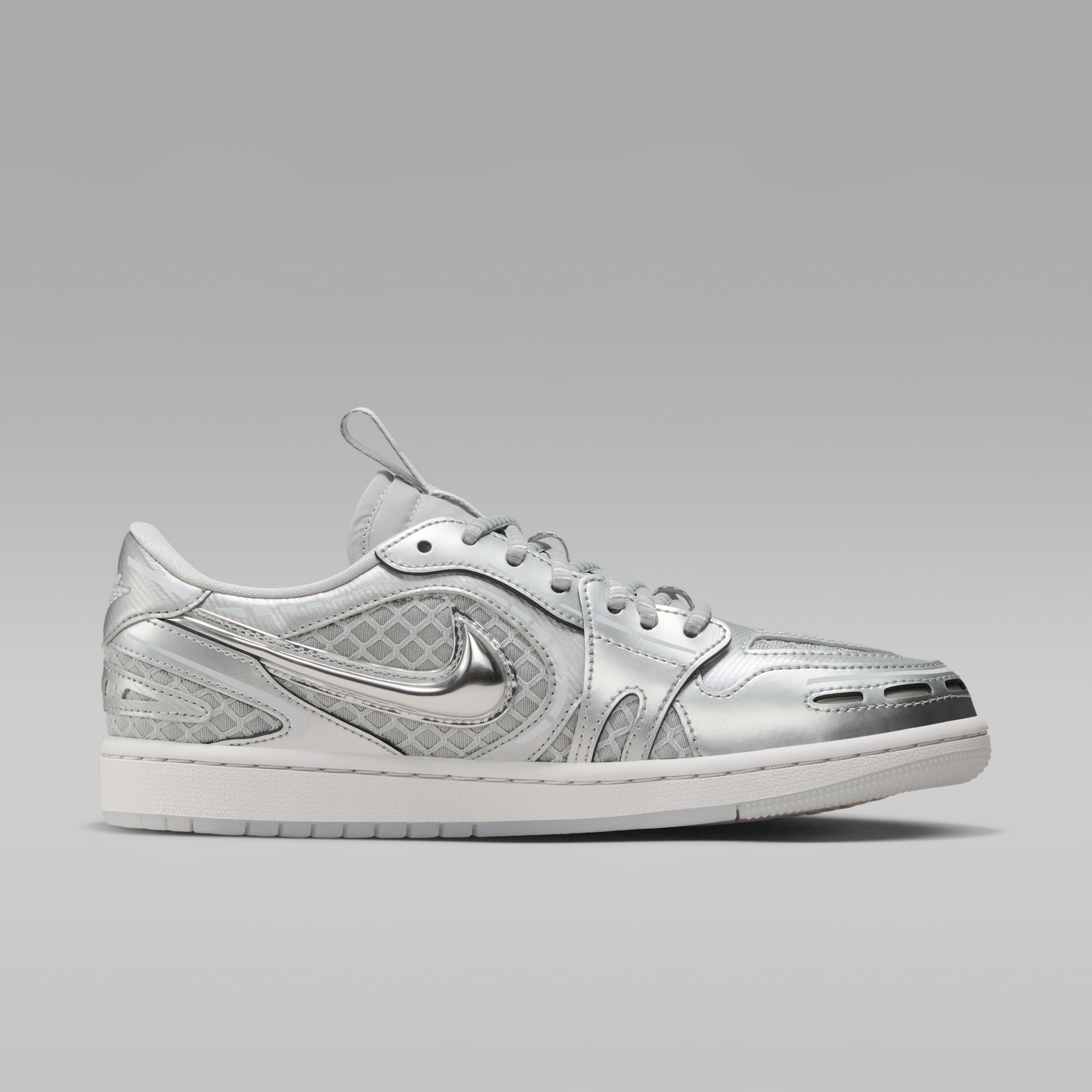 Air Jordan 1 Low Method of Make - Neutral Grey/Λευκό/Pewter Grey/Metallic Silver - 3