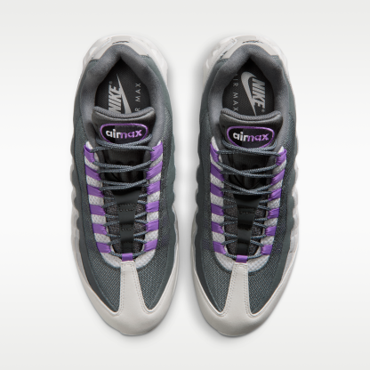 Nike Air Max 95 Big Bubble "OG" - Photon Dust/Dark Grey/Grey Fog/Bright Violet - 4