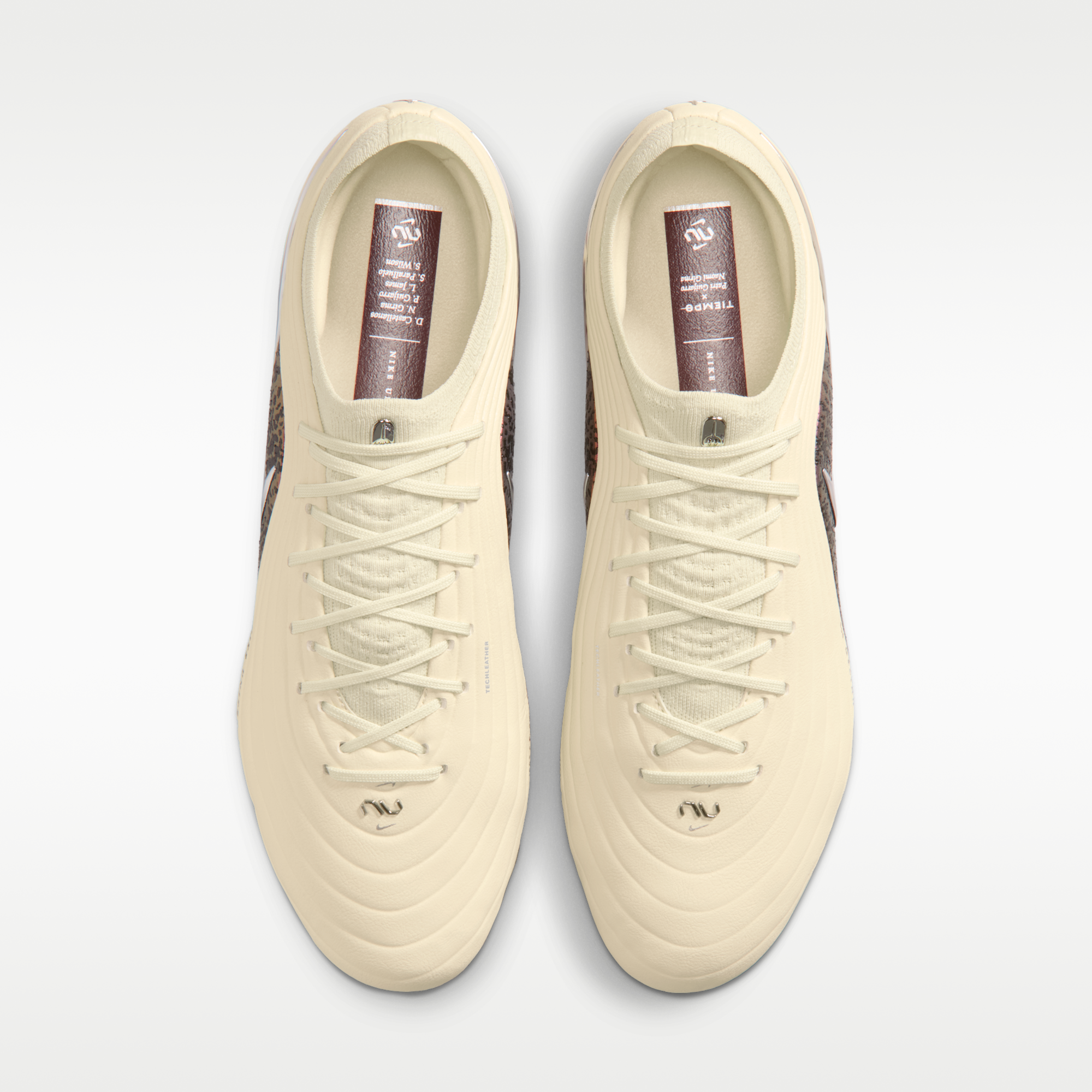 Nike United Tiempo Maestro Elite - Fossil/Burgundy Crush/Metallic Silver - 4