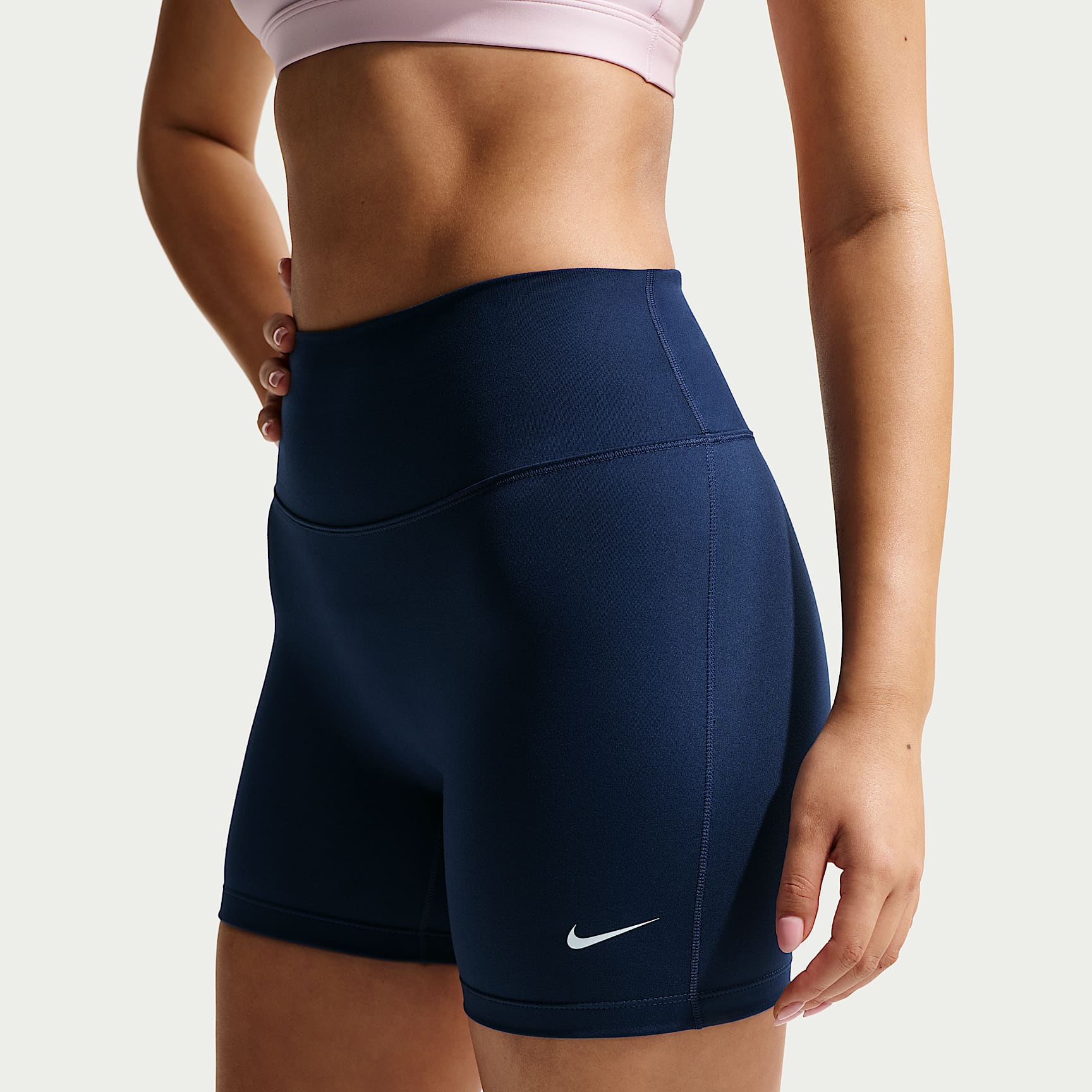 Nike One - Nike One Bike Shorts mit hohem Bund für Damen (ca. 12,5 cm)
