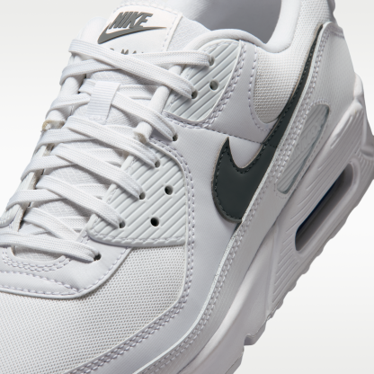 Nike Air Max 90 - Λευκό/Λευκό/Smoke Grey - 7