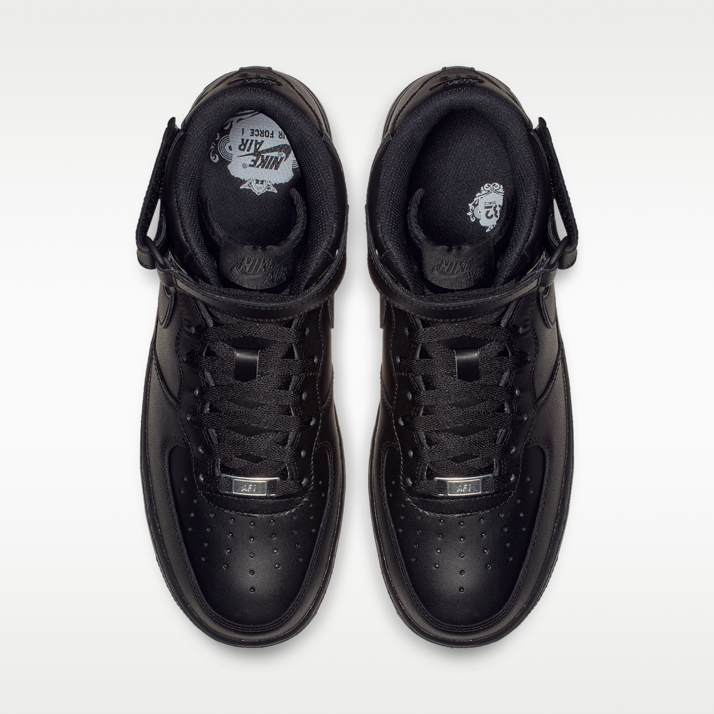 Nike Air Force 1 Mid '07 - Μαύρο/Μαύρο - 4