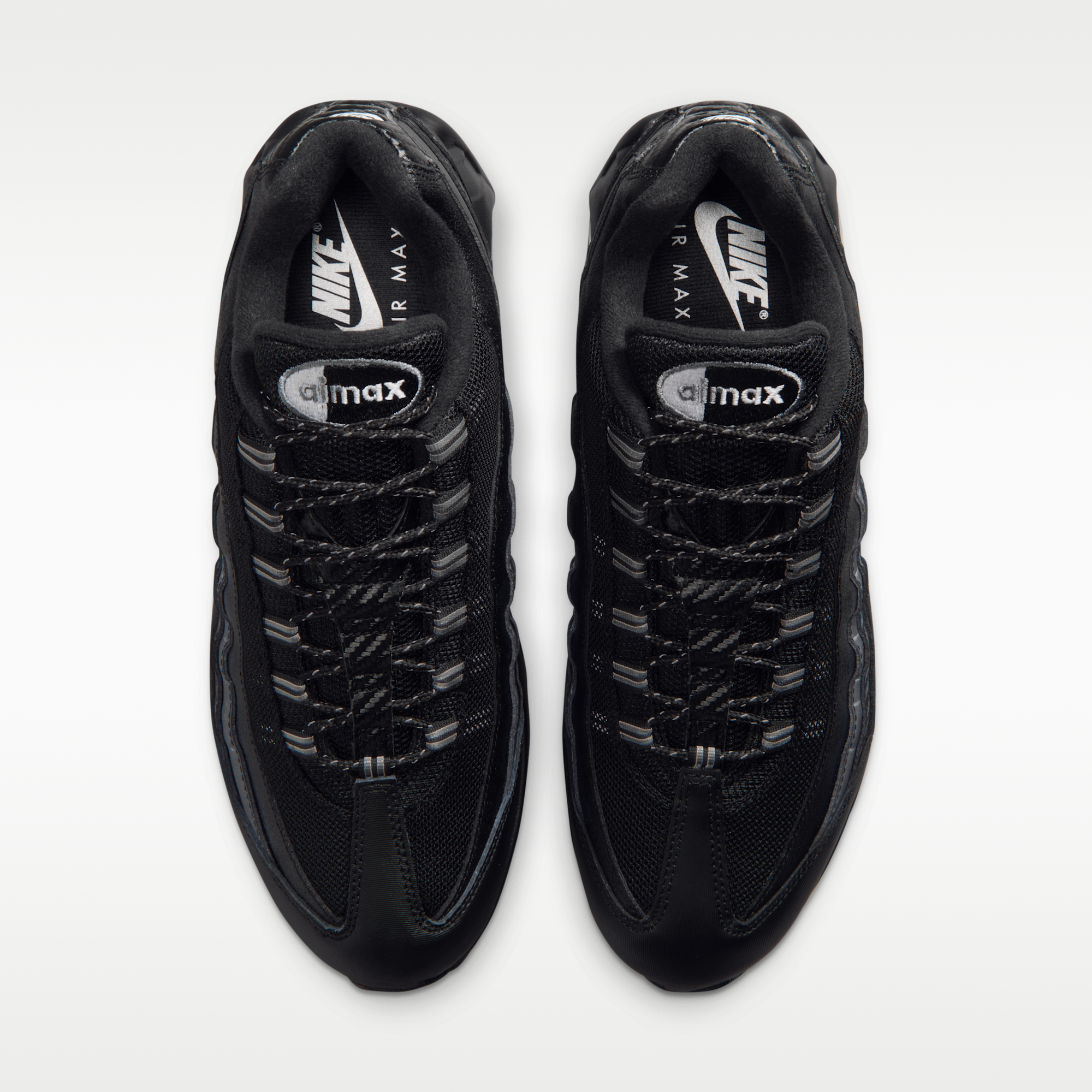 Nike Air Max 95 Big Bubble - Μαύρο/Metallic Silver/Cool Grey/Λευκό - 4