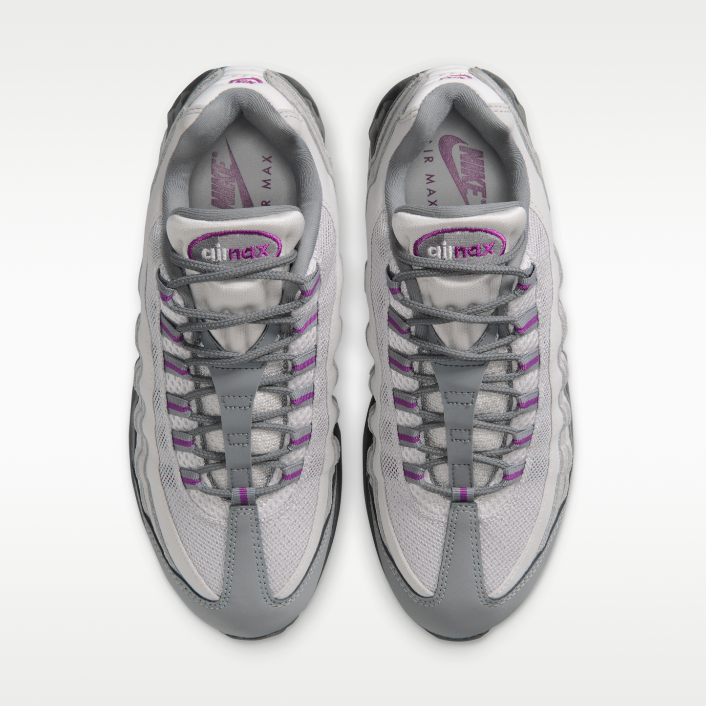 Nike Air Max 95 Big Bubble - Cool Grey/Light Smoke Grey/Vast Grey/Bold Berry - 4