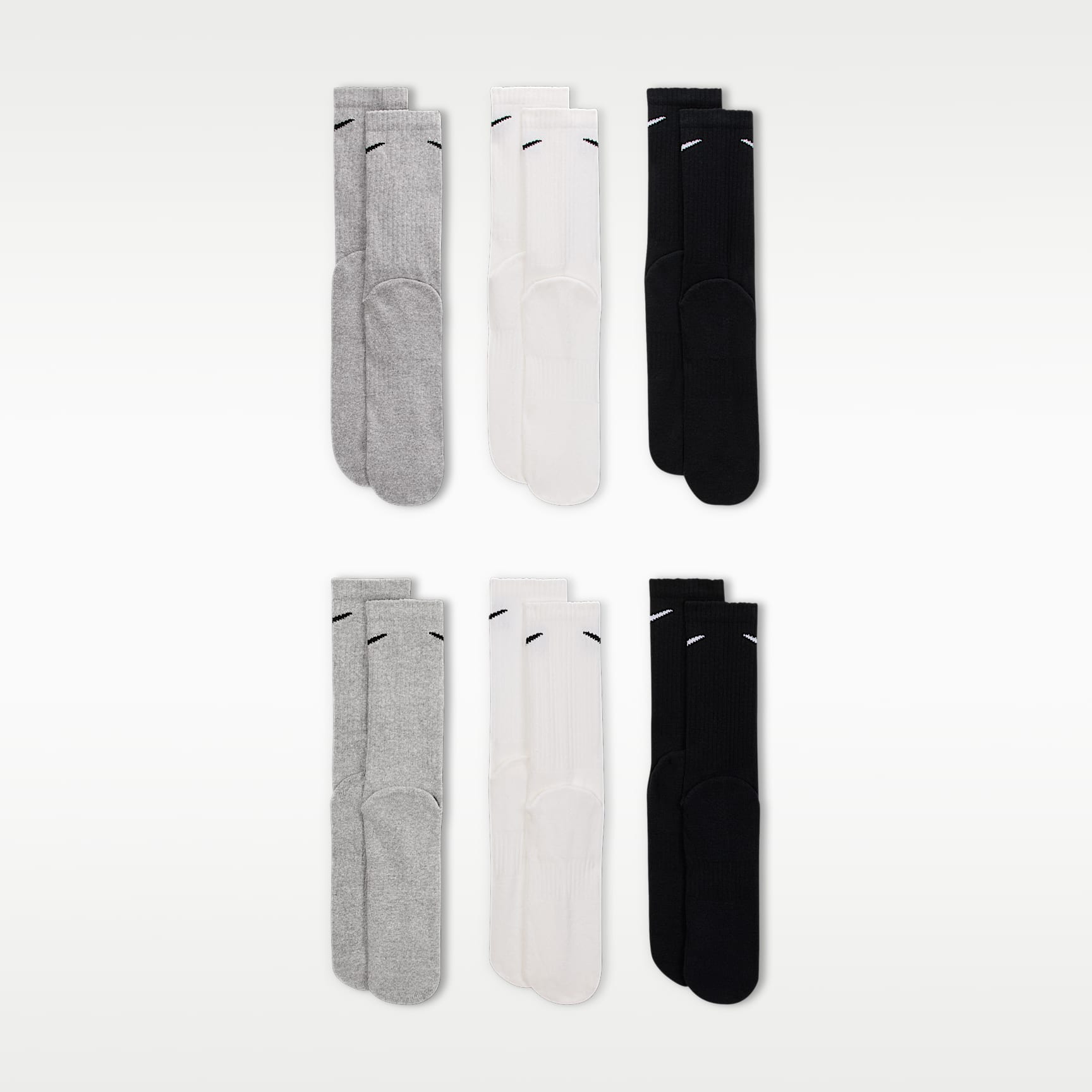 Nike Everyday Cushioned - Nike Everyday Cushioned Crew-Trainingssocken (6 Paar)