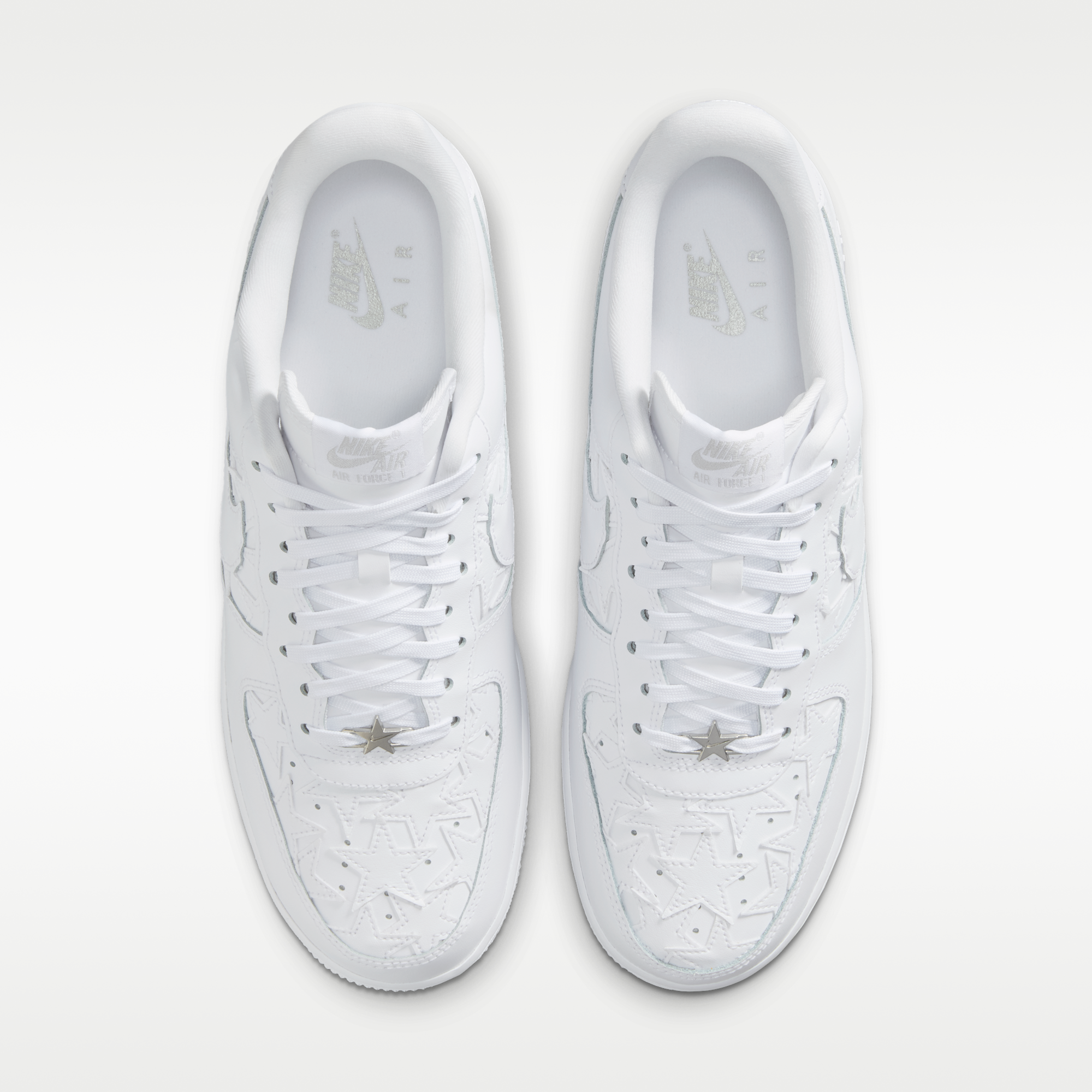 Nike Air Force 1 '07 Edge - Λευκό/Metallic Silver/Λευκό - 4