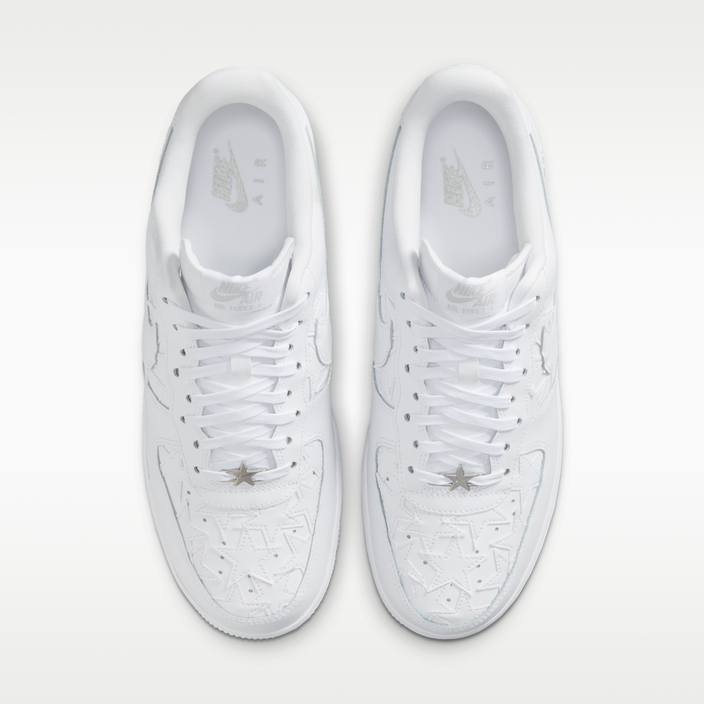 Nike Air Force 1 '07 Edge - Λευκό/Metallic Silver/Λευκό - 4