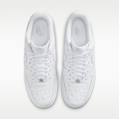 Nike Air Force 1 '07 Edge - Λευκό/Metallic Silver/Λευκό - 4