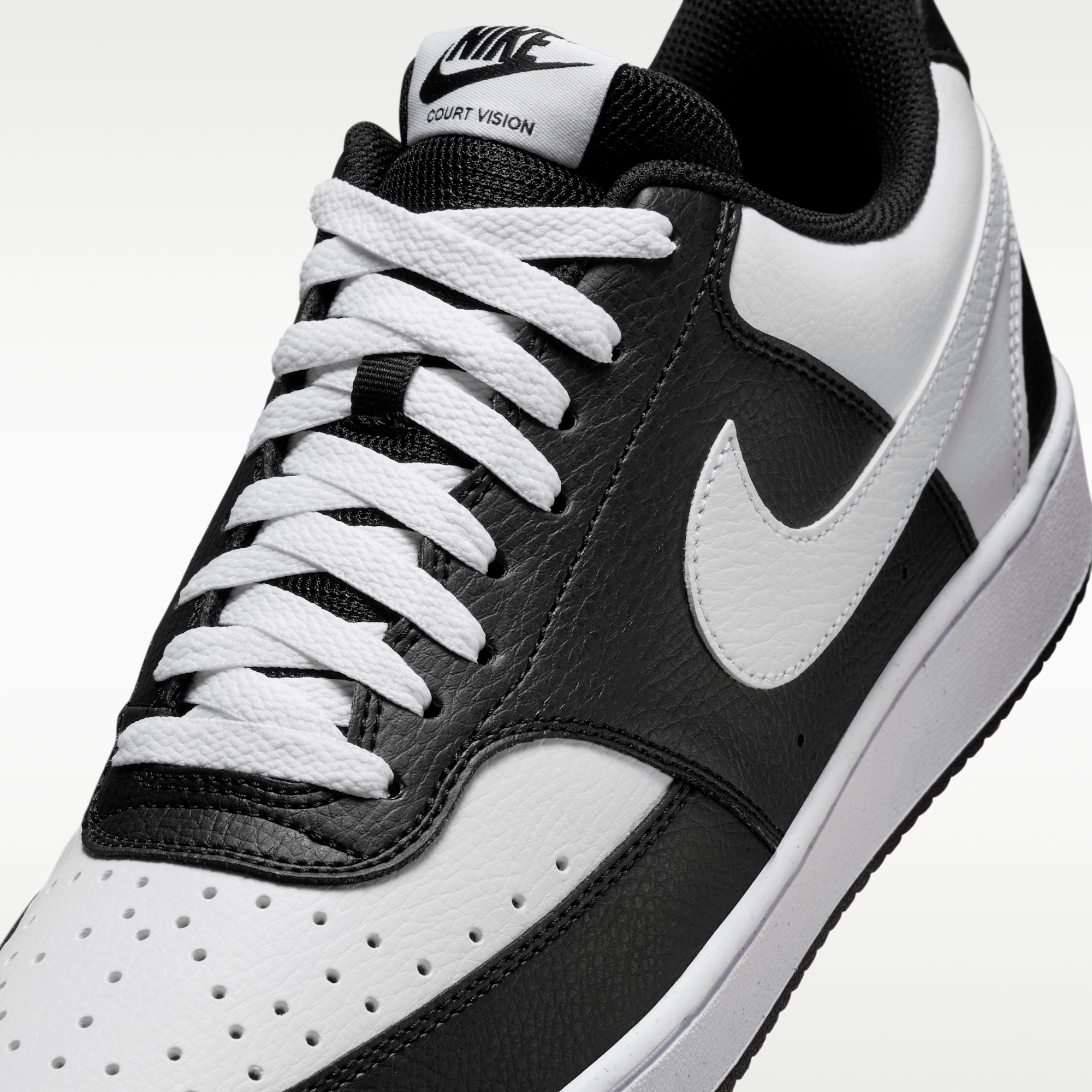 Nike Court Vision Low - Μαύρο/Λευκό - 7