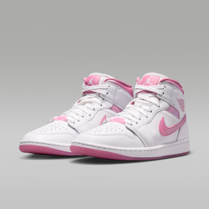 Air Jordan 1 Mid SE - Λευκό/Desert Berry - 5