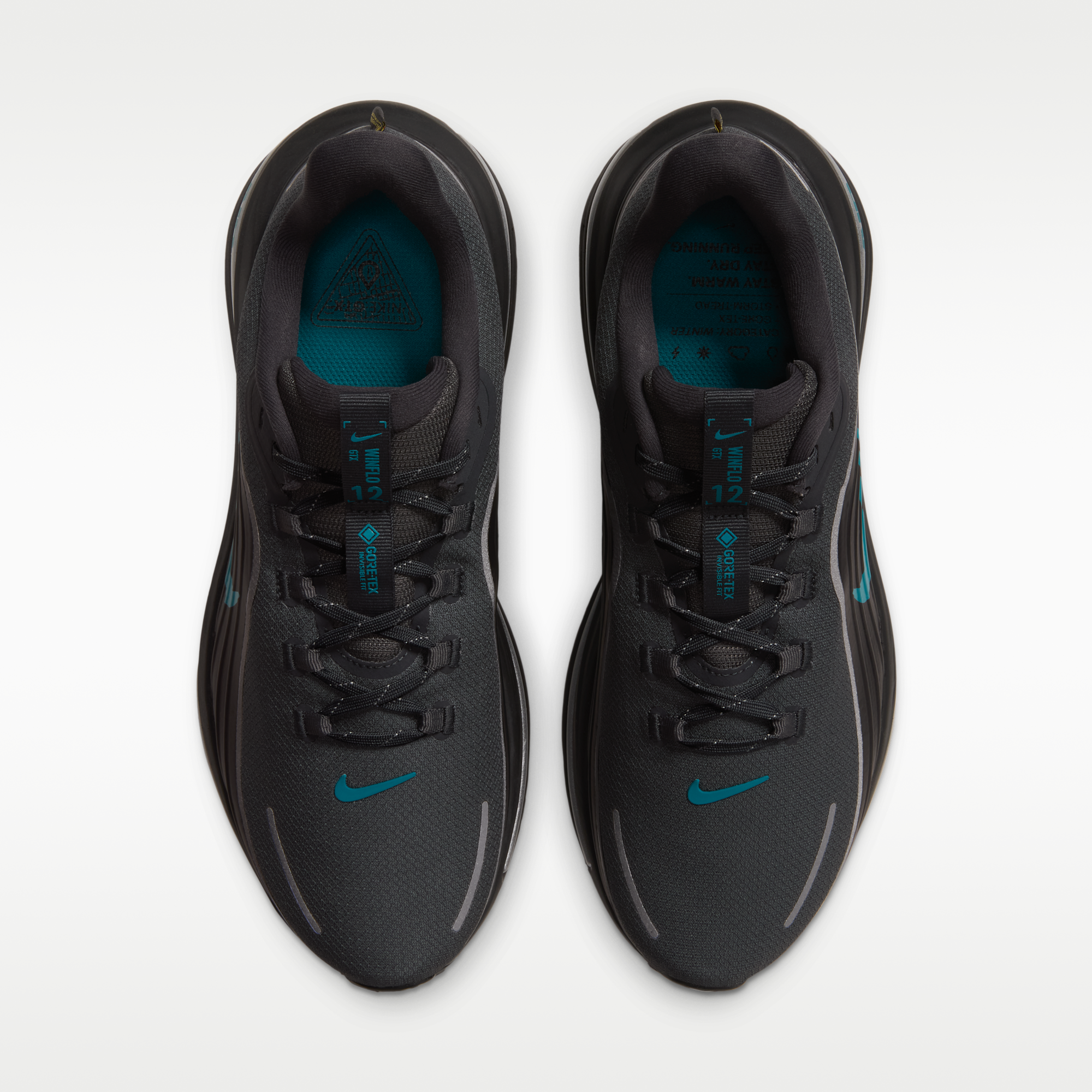 Nike Winflo 12 GORE-TEX - Anthracite/Μαύρο/Metallic Silver/Bright Spruce - 4