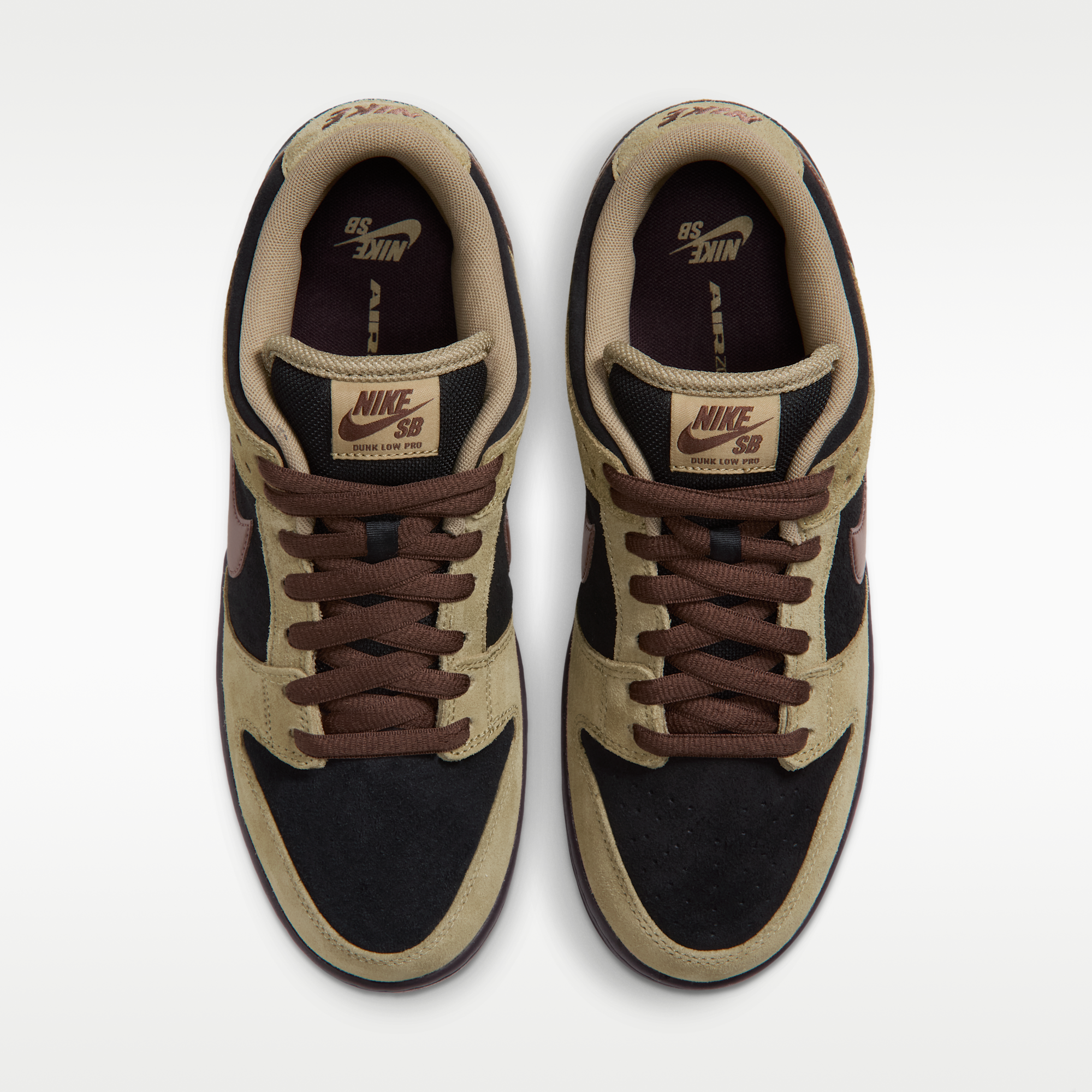 Nike SB Dunk Low Pro - Filbert/Μαύρο/Burgundy Ash/Light Chocolate - 4