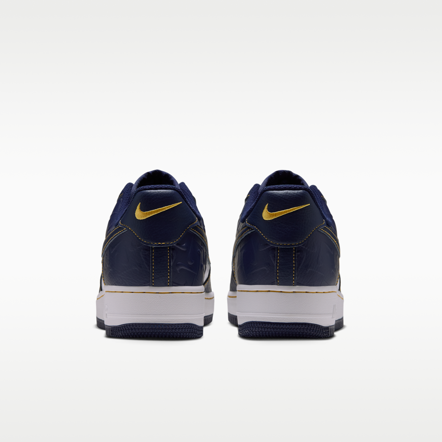 Nike Air Force 1 '07 - Summit White/Yellow Ochre/Midnight Navy - 6