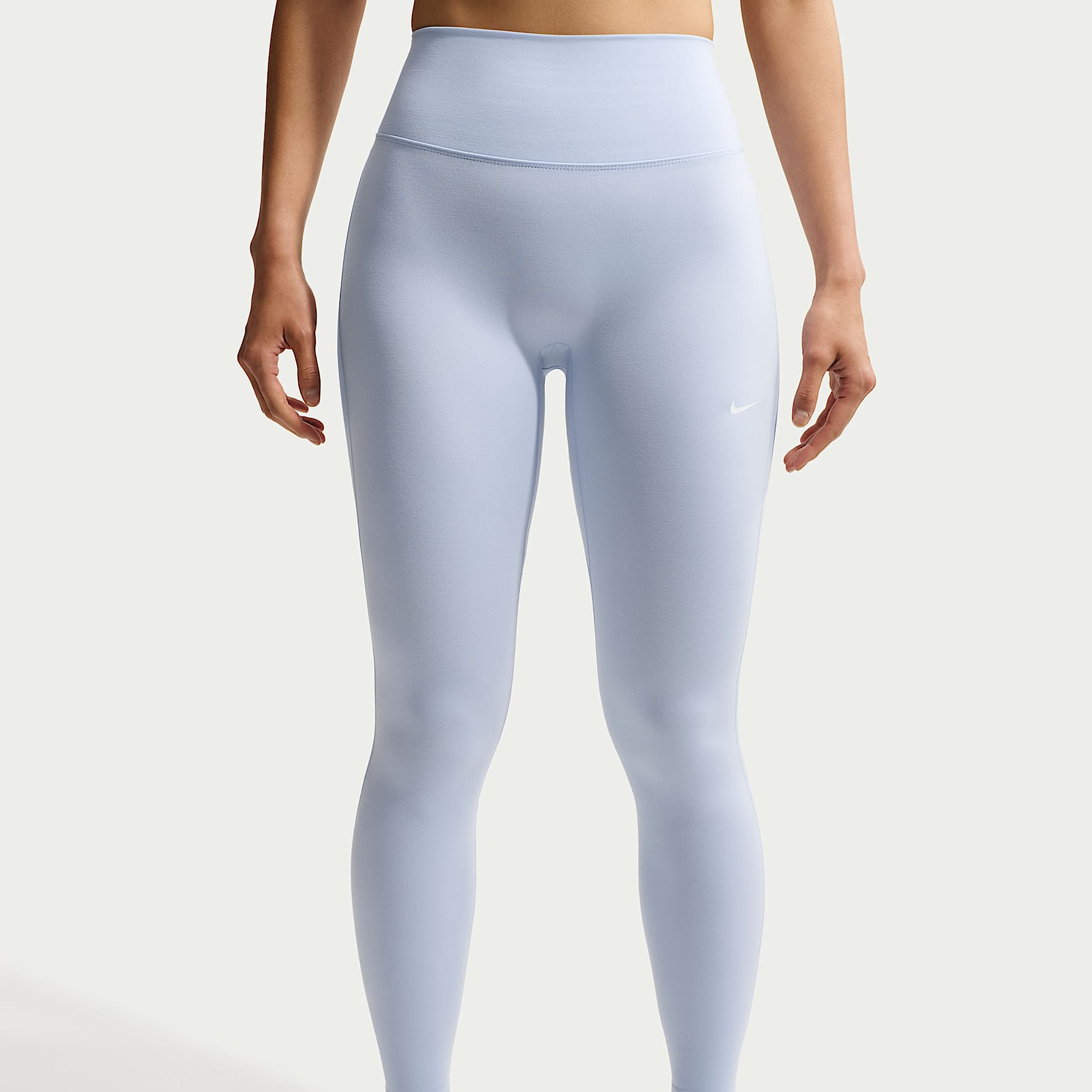 Nike One mit nahtloser Vorderseite - Nike One Leggings in voller Länge mit nahtloser Vorderseite und hohem Bund (Damen)