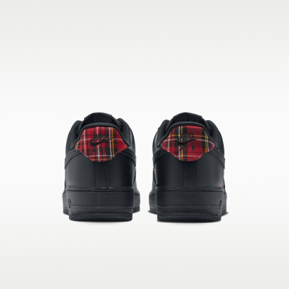 Nike Air Force 1 '07 "Plaid" - Μαύρο/Tough Red/Λευκό/Μαύρο - 6