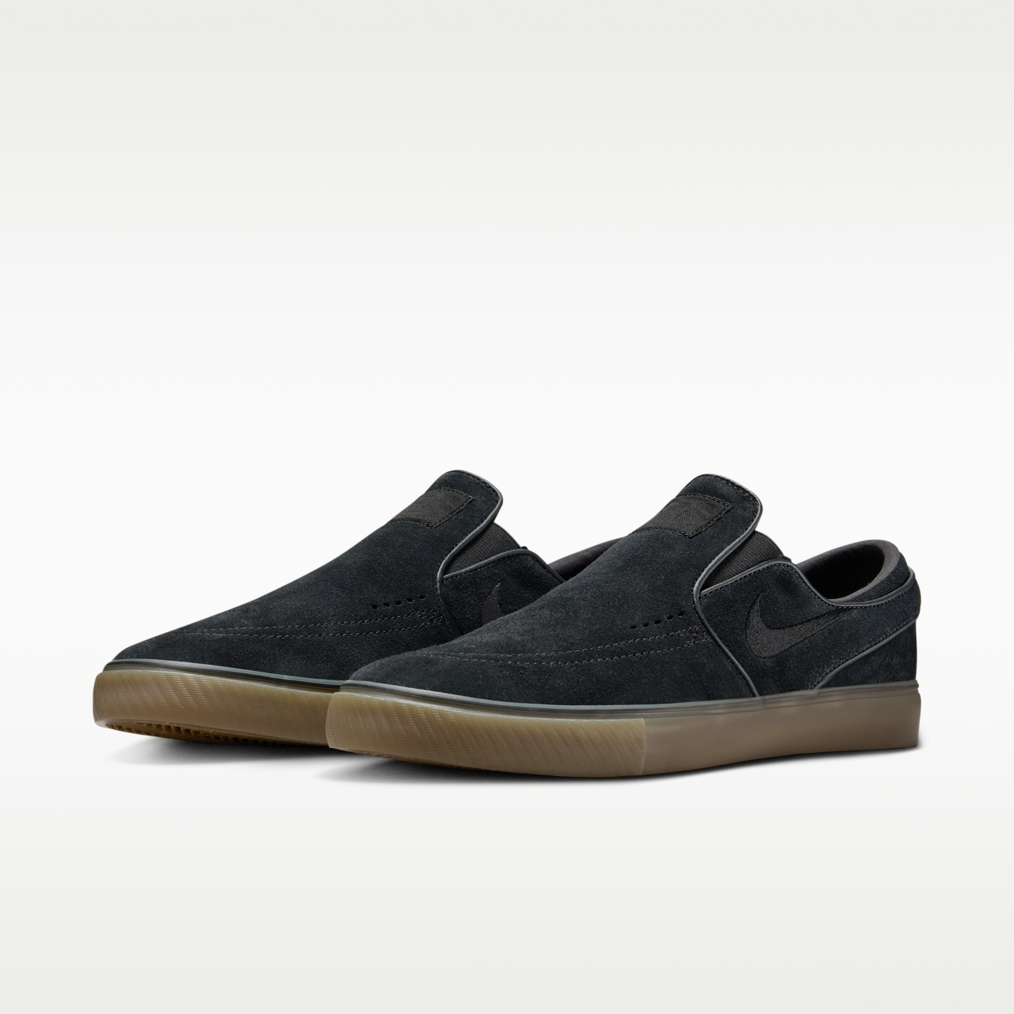 Nike SB Janoski+ Slip - Μαύρο/Μαύρο/Gum Light Brown/Μαύρο - 5