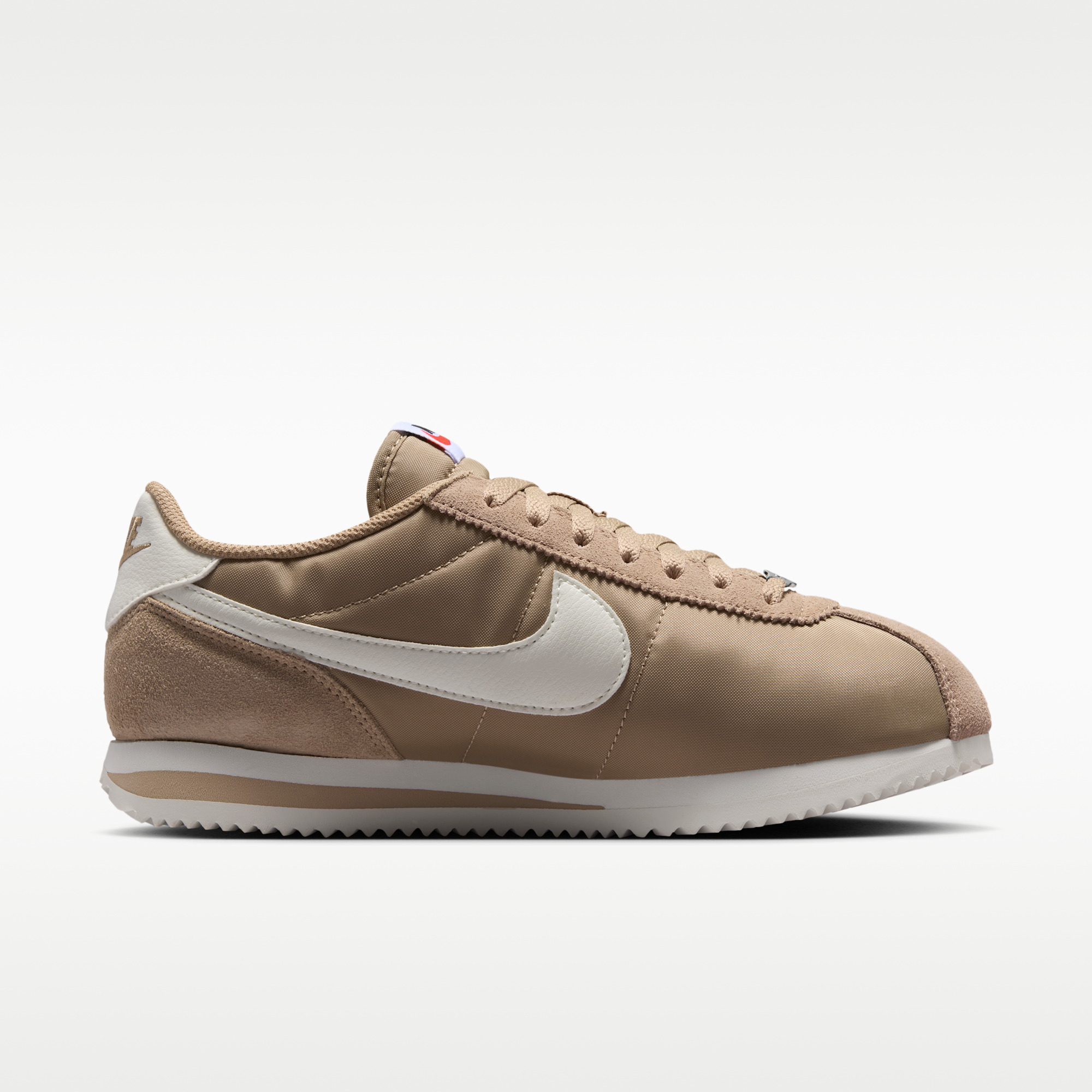 Nike Cortez Textile - British Khaki/Μαύρο/Safety Orange/Sail - 3