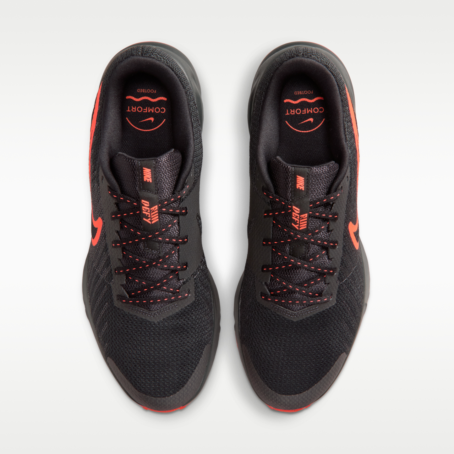 Nike Run Defy - Μαύρο/Anthracite/Bright Crimson - 4