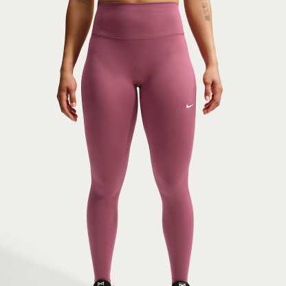 Nike One mit nahtloser Vorderseite - Nike One Leggings in voller Länge mit nahtloser Vorderseite und hohem Bund (Damen)