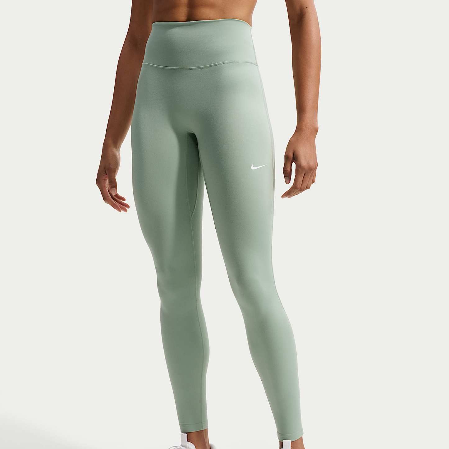 Nike One mit nahtloser Vorderseite - Nike One Leggings in voller Länge mit nahtloser Vorderseite und hohem Bund (Damen)