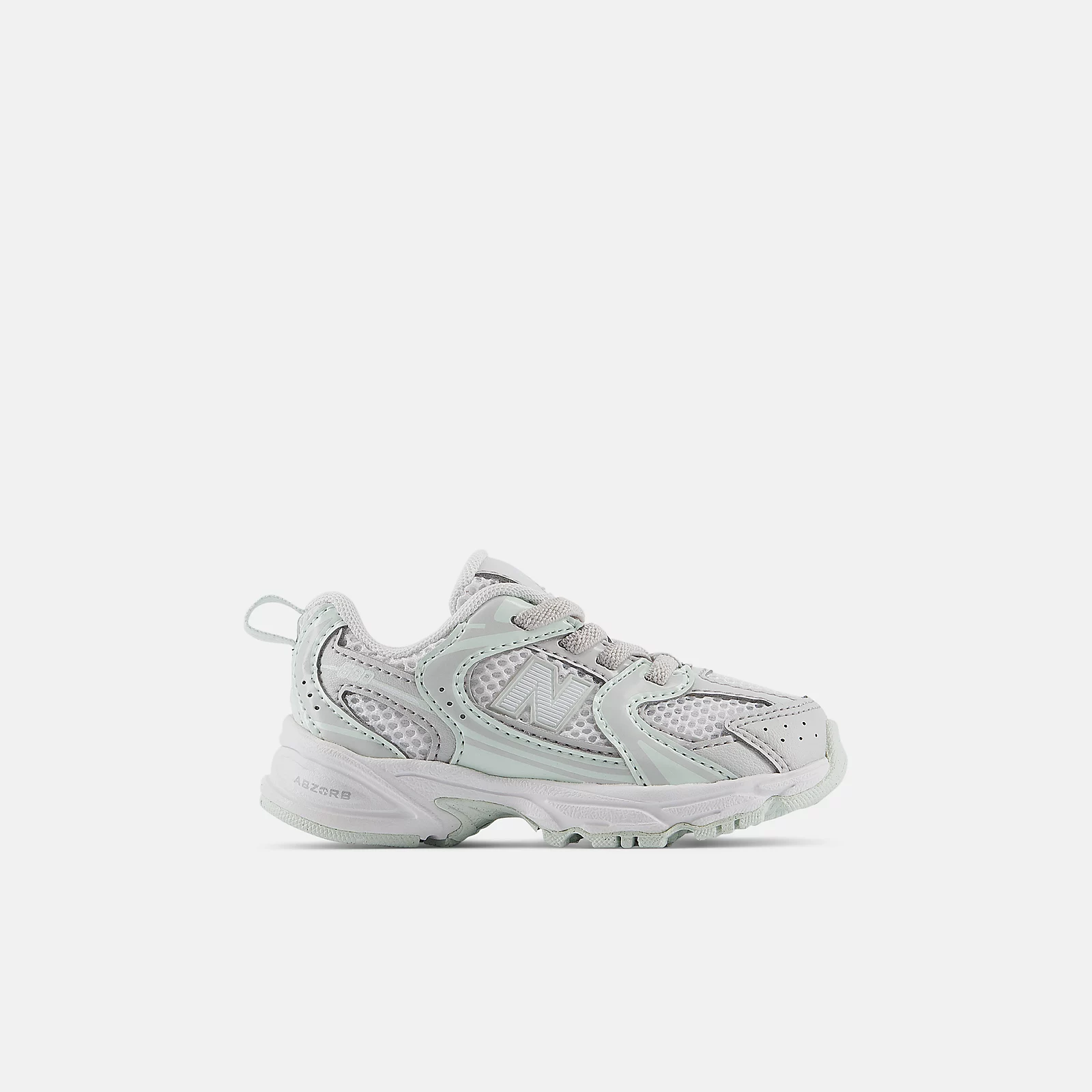 New Balance 530 BUNGEE LACE - GREY MATTER con MINT WATER - I5308UZ