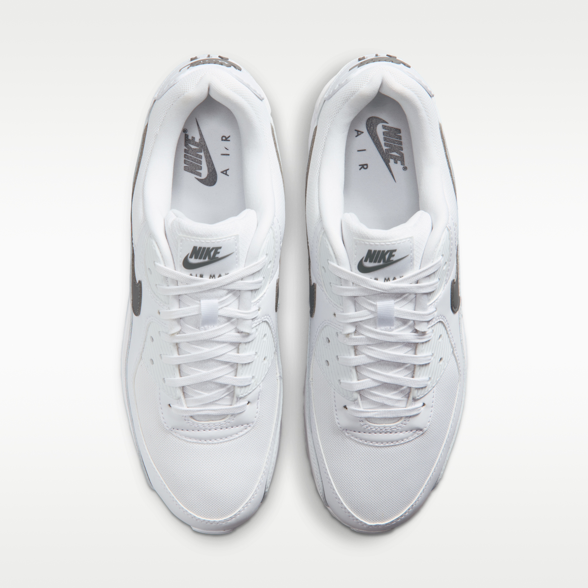 Nike Air Max 90 - Λευκό/Λευκό/Smoke Grey - 4