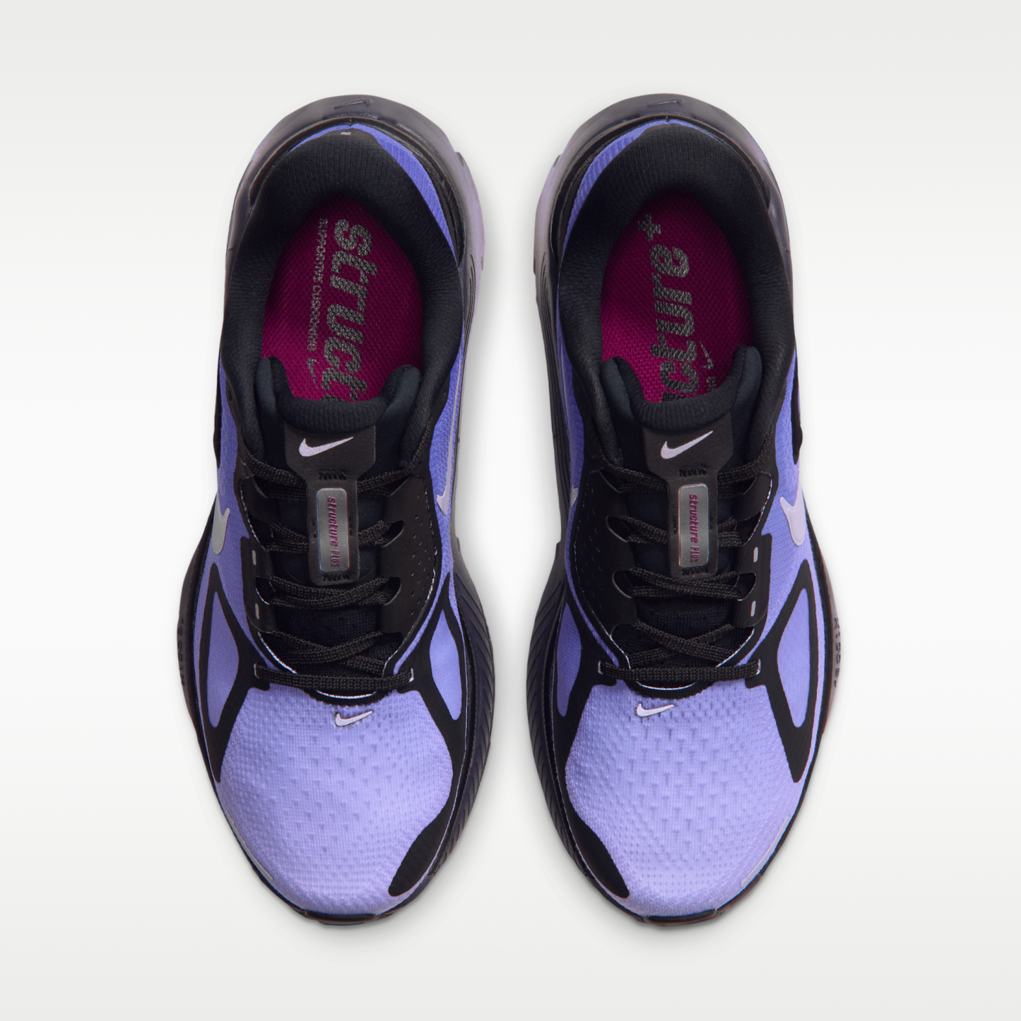 Nike Structure Plus - Μαύρο/Persian Violet/Purple Pulse/Metallic Silver - 4