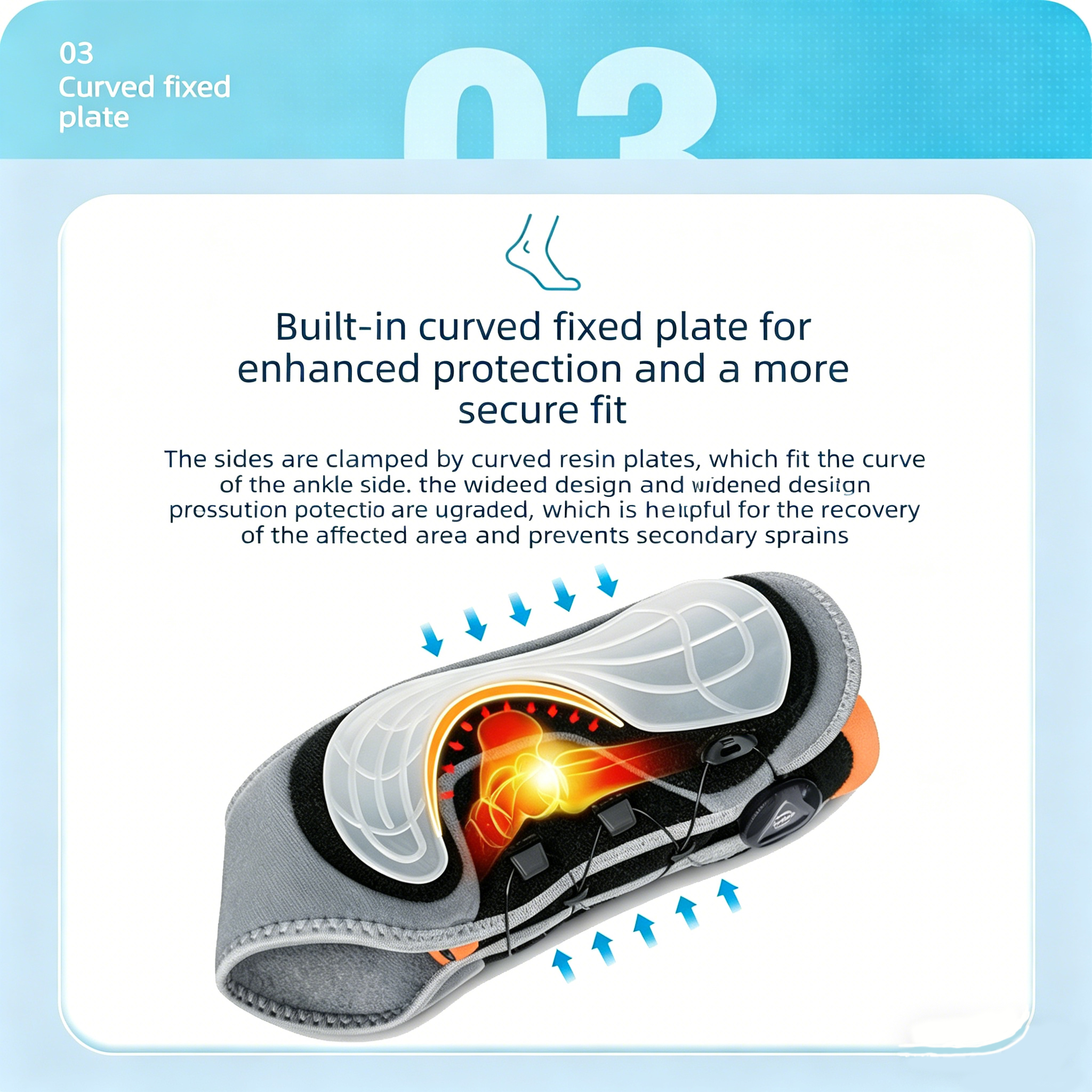 Adjustable Fixed Ankle Brace