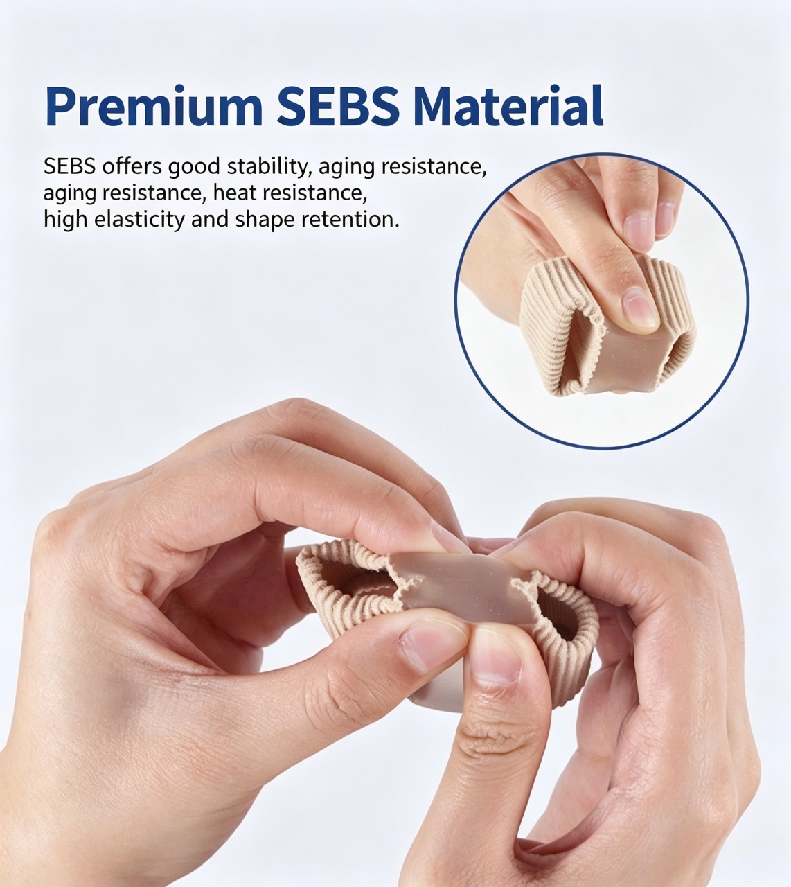 Big Toe Cushion Separator, Fibrous Toe Spacers for Men & Women Foot Care