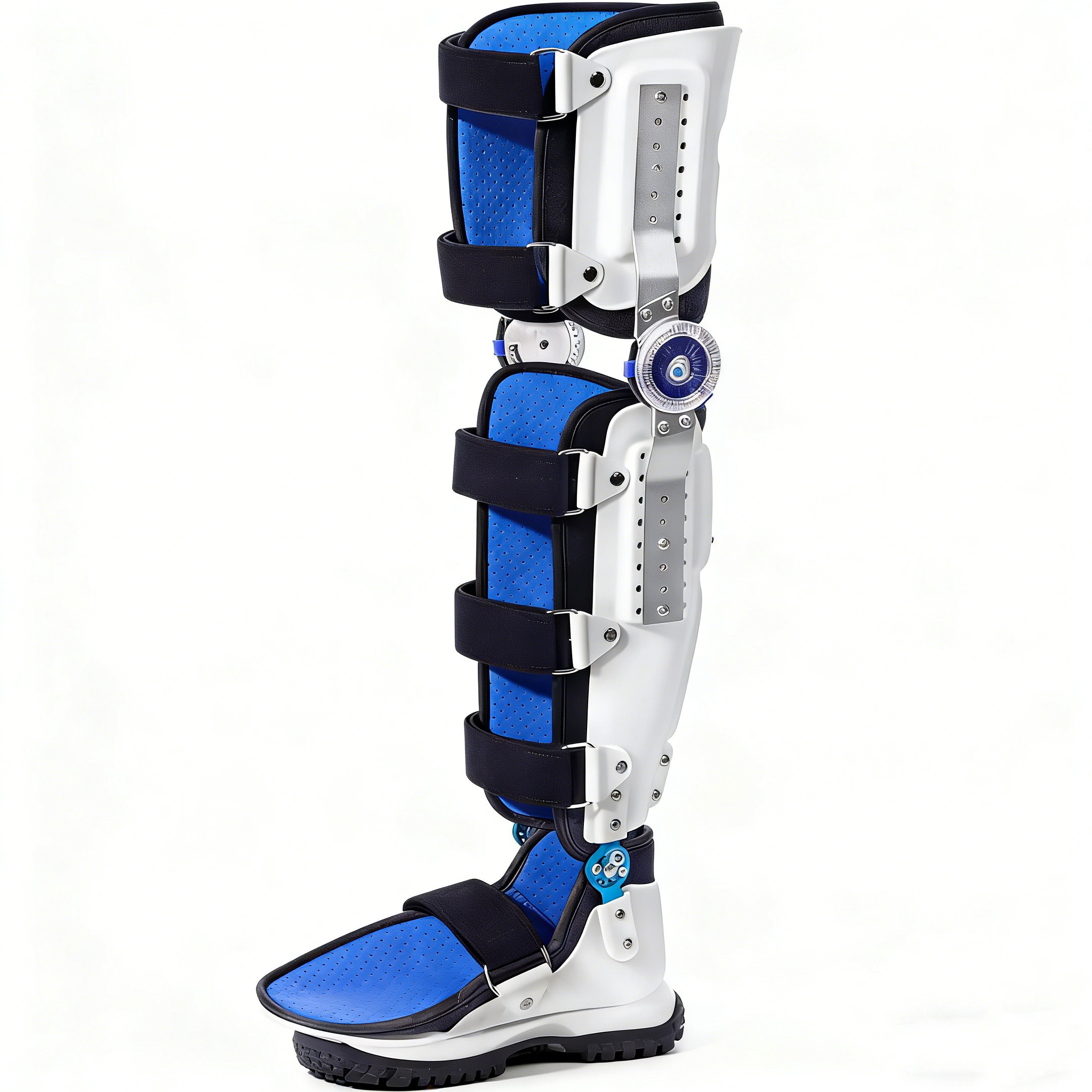 Lower limb knee joint fixation brace