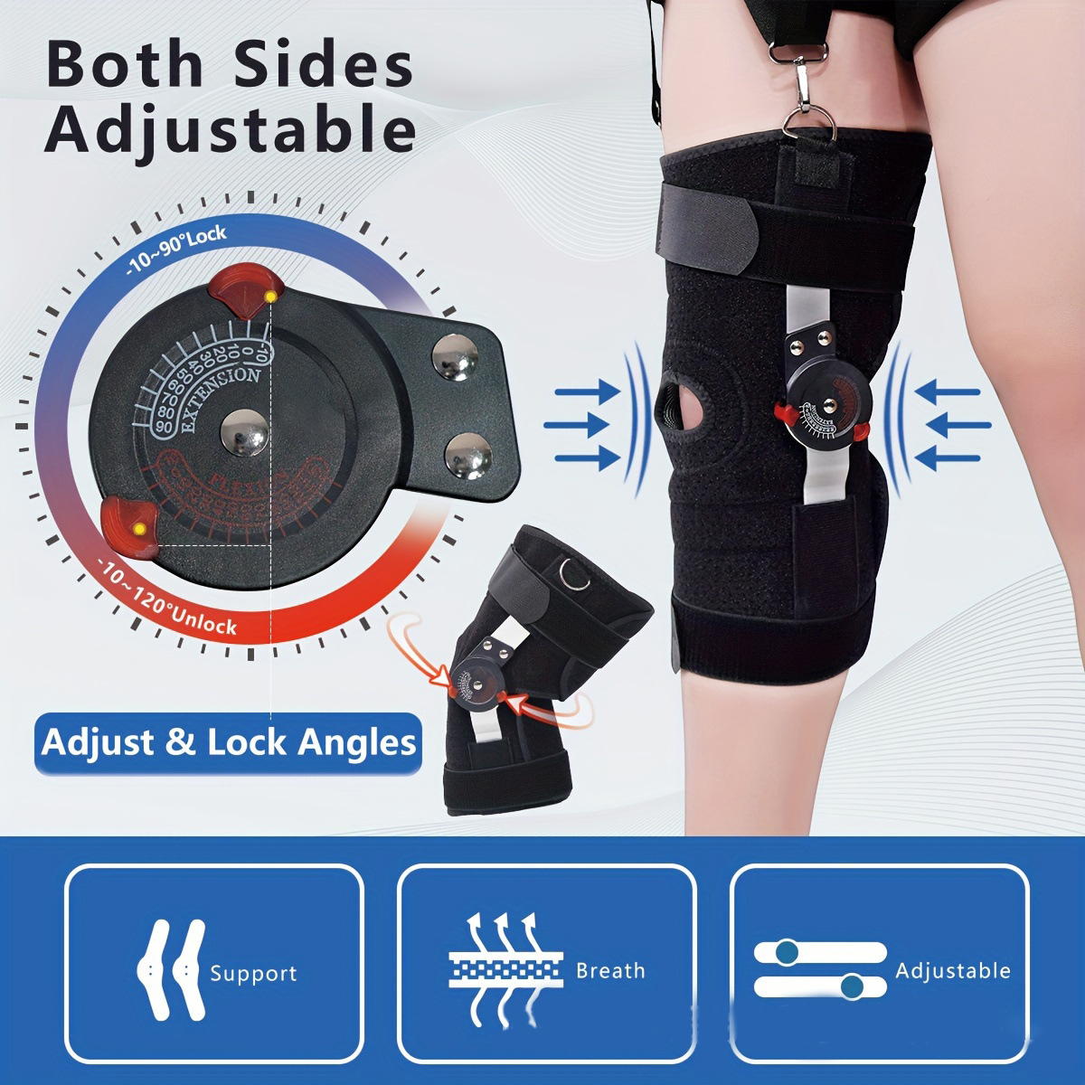 Knee fixation brace