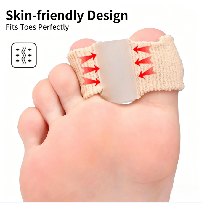 Big Toe Cushion Separator, Fibrous Toe Spacers for Men & Women Foot Care