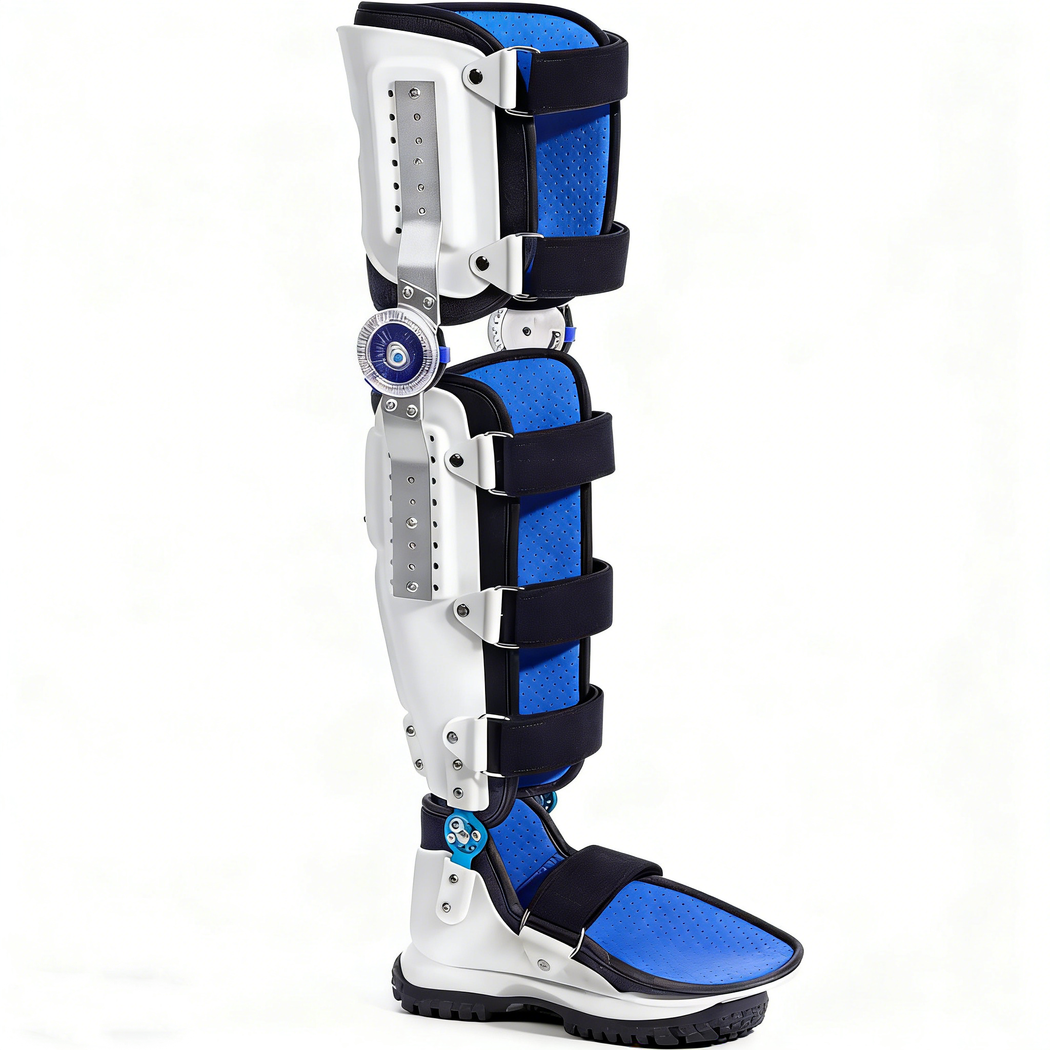 Lower limb knee joint fixation brace