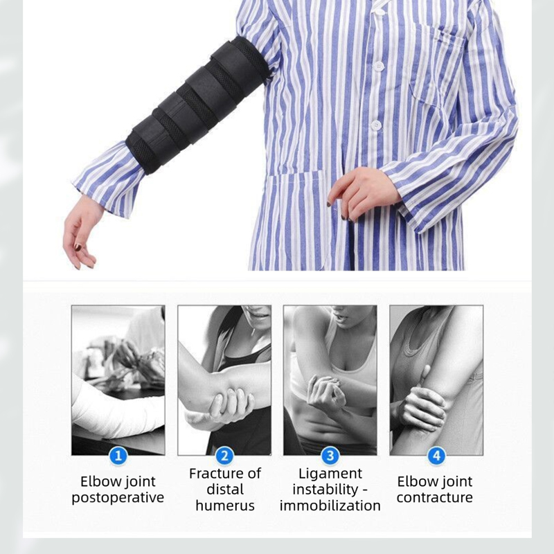 Elbow joint fixation brace