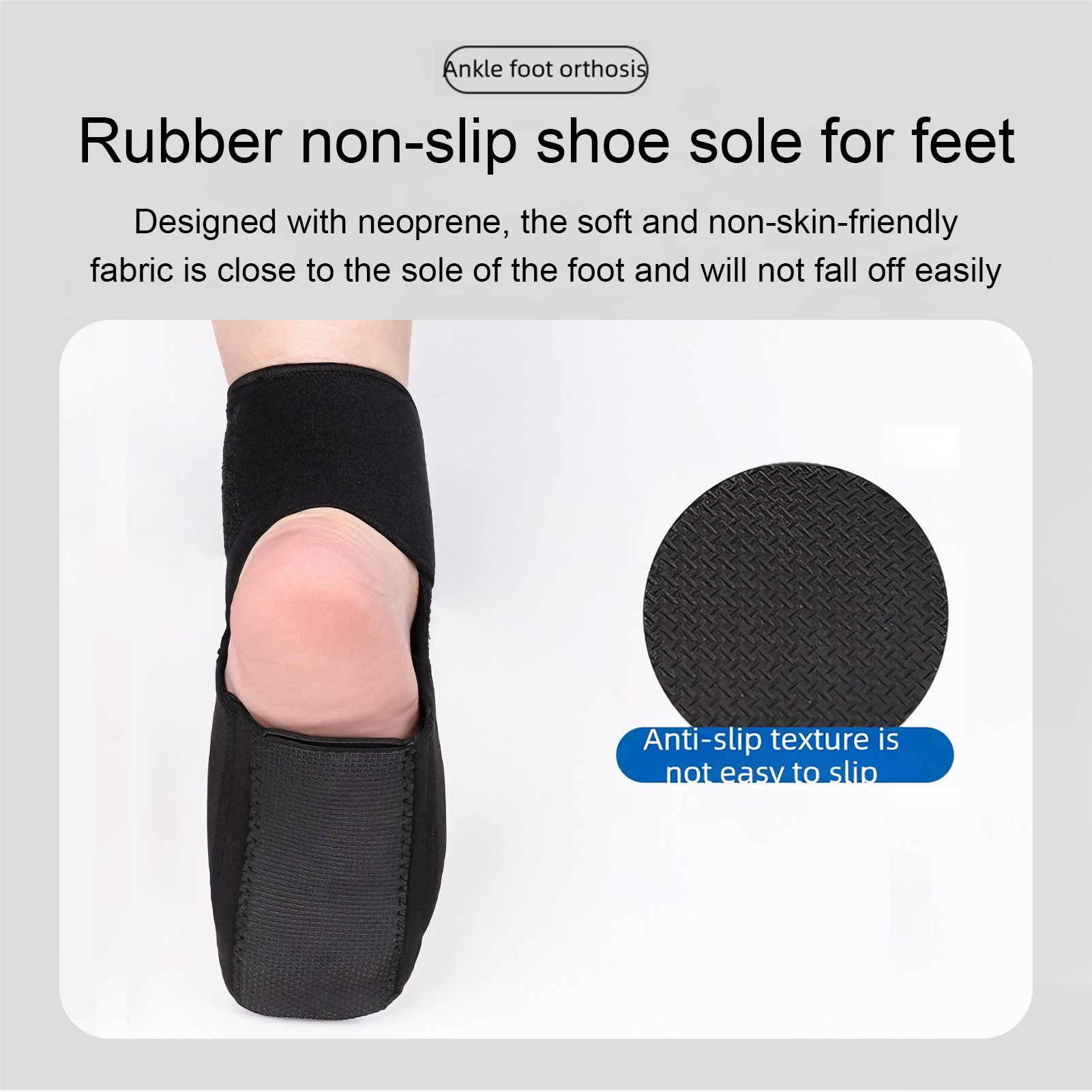 Nighttime foot drop orthosis