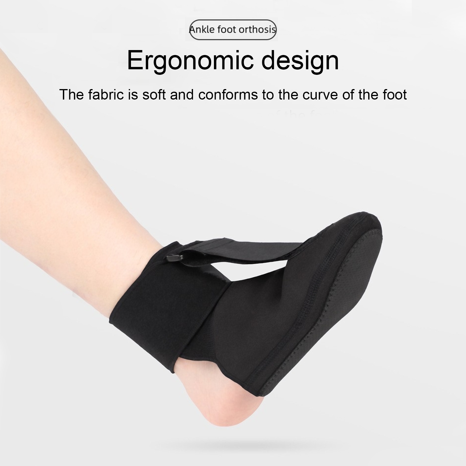 Nighttime foot drop orthosis