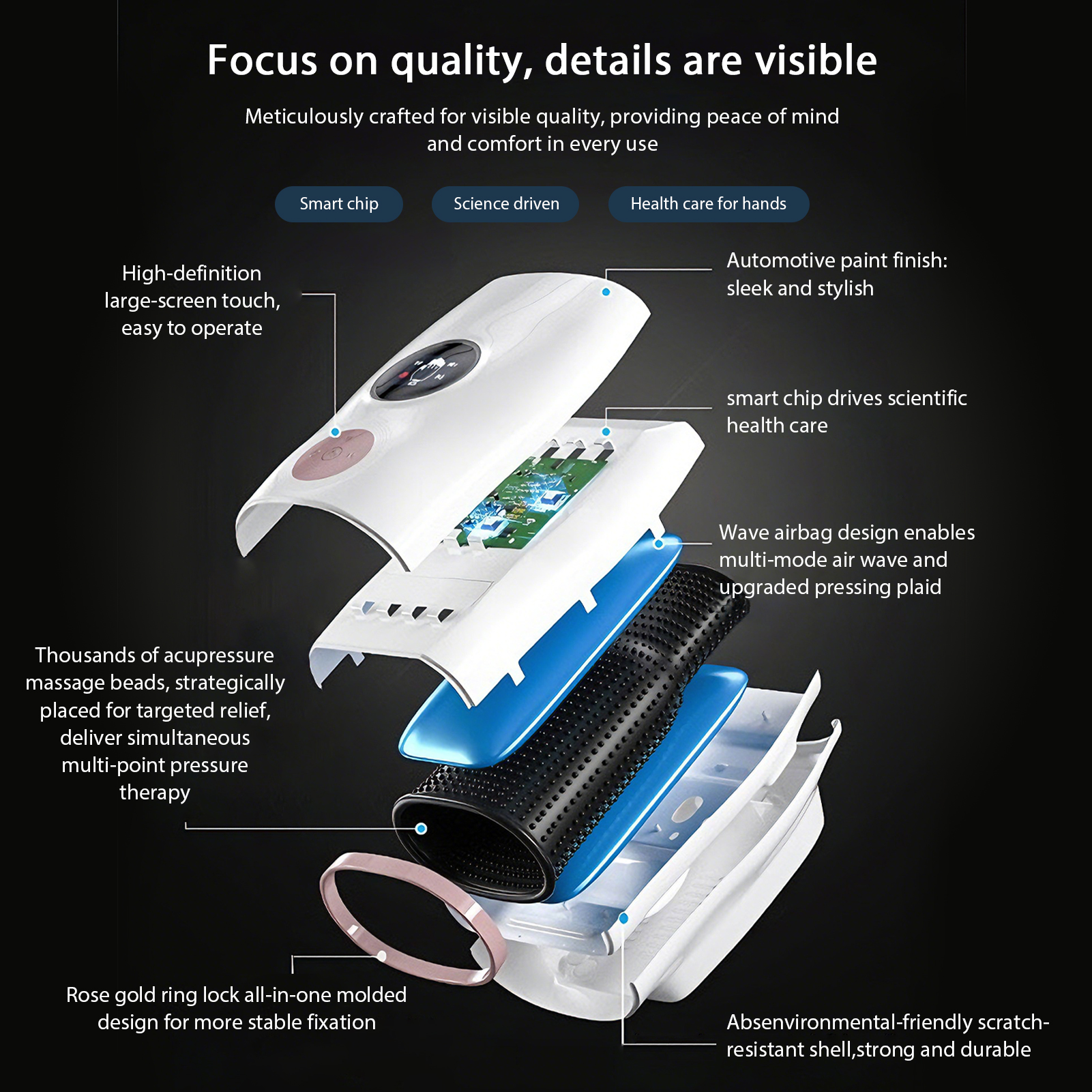 Smart LCD Hand & Forearm Massager