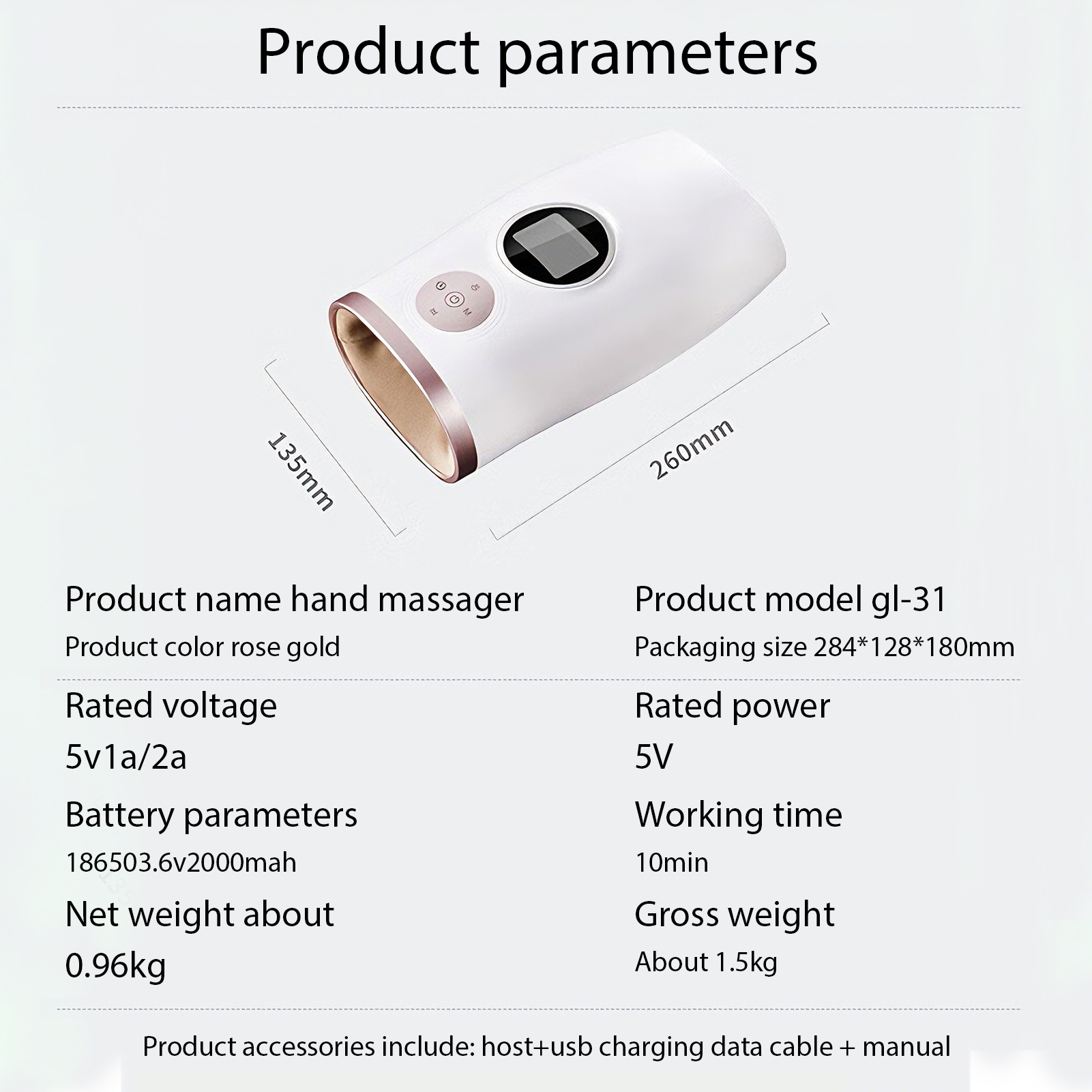 Smart LCD Hand & Forearm Massager