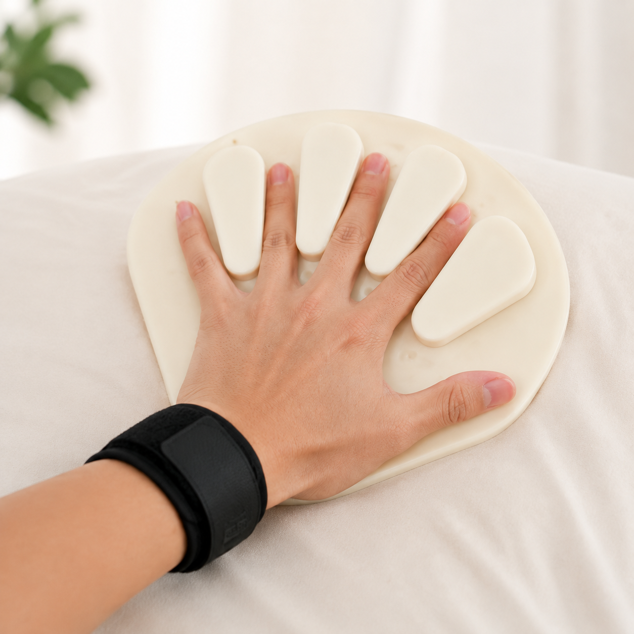 ABS Finger Flexibility Training Board with Adjustable Strap