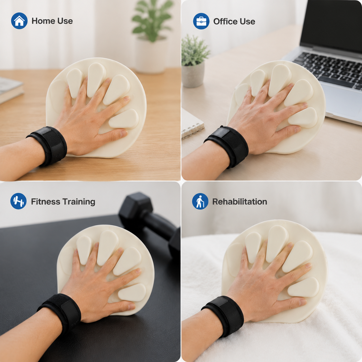 ABS Finger Flexibility Training Board with Adjustable Strap