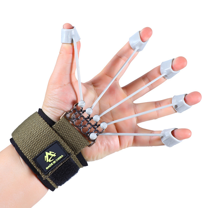 Finger flexion and extension trainer