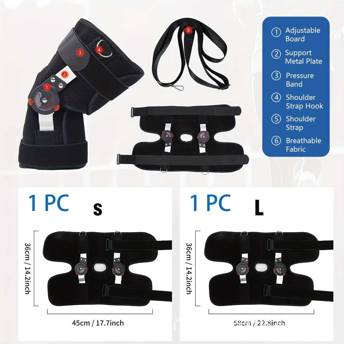 Knee fixation brace