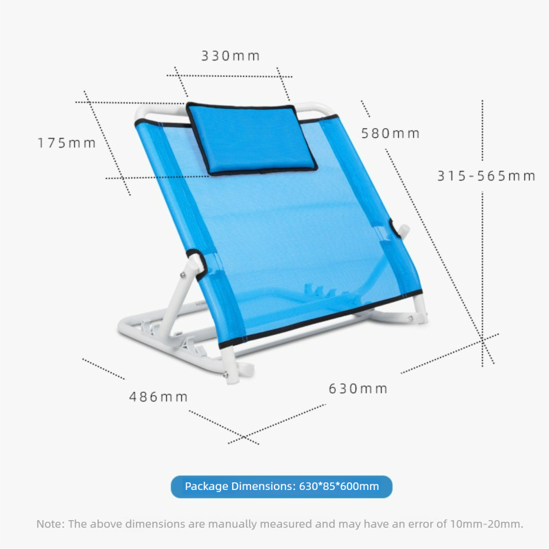 Haobu Folding Bed Backrest Bracket, Elderly Care Bed Backrest Chair, Pregnant Women Bed Backrest Cushion Backrest Frame