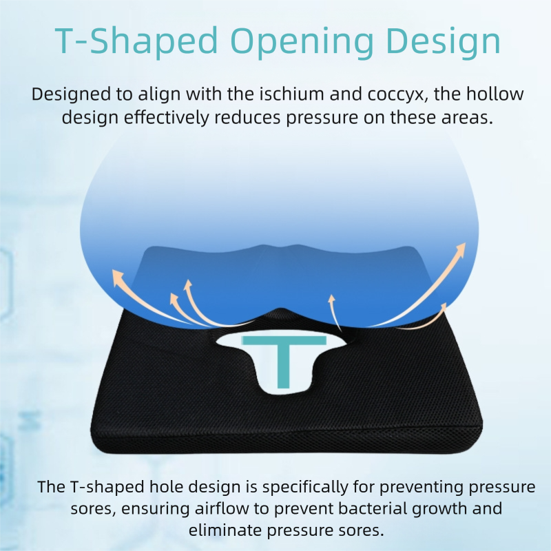 Long-term bed rest care memory foam cushion chair Seat cushion chair