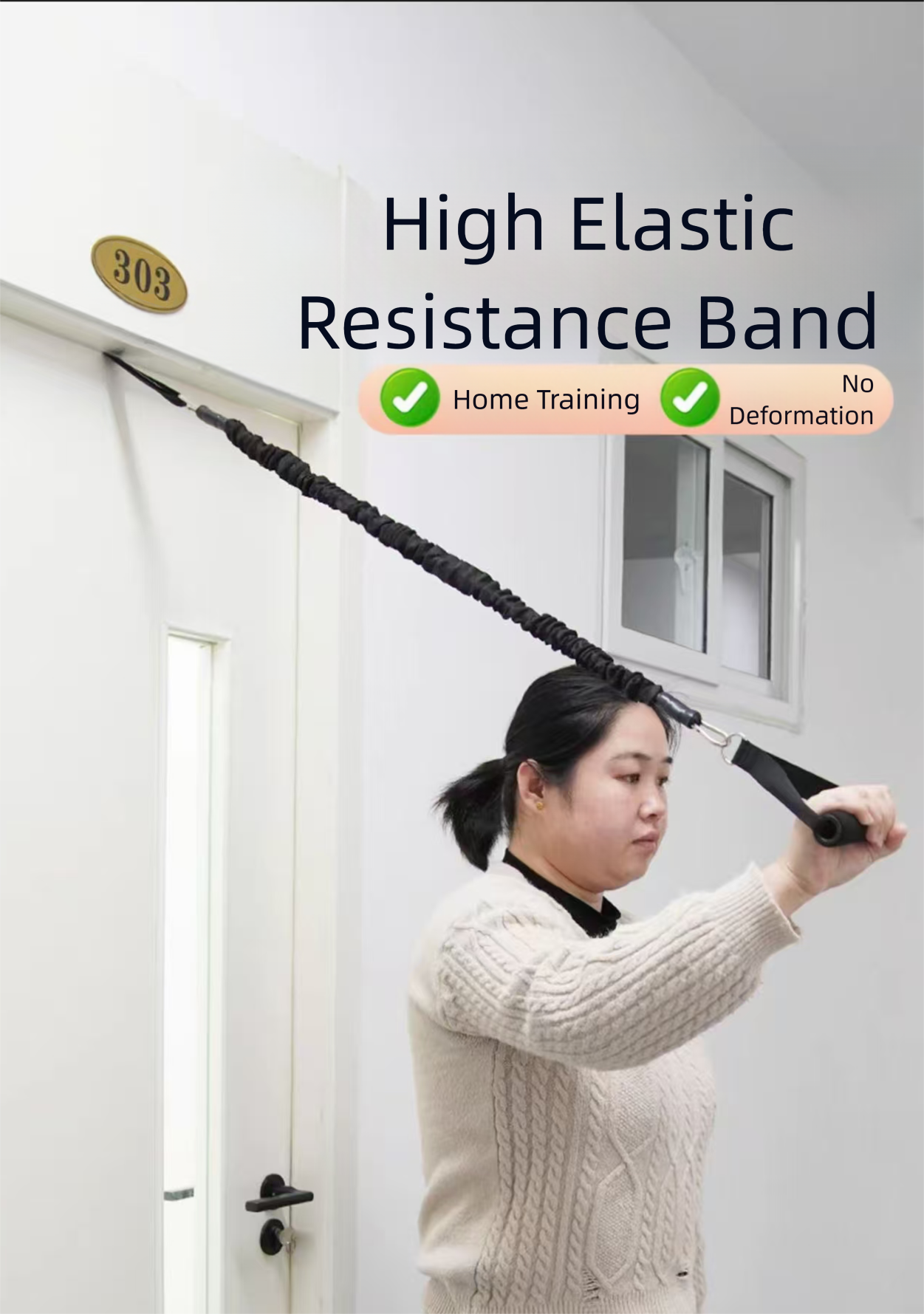 Tensile rope and elastic band trainer