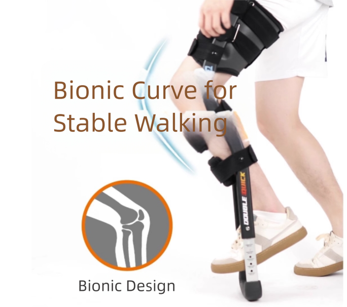 Portable walking stick for young people under the armpits without weight-bearing